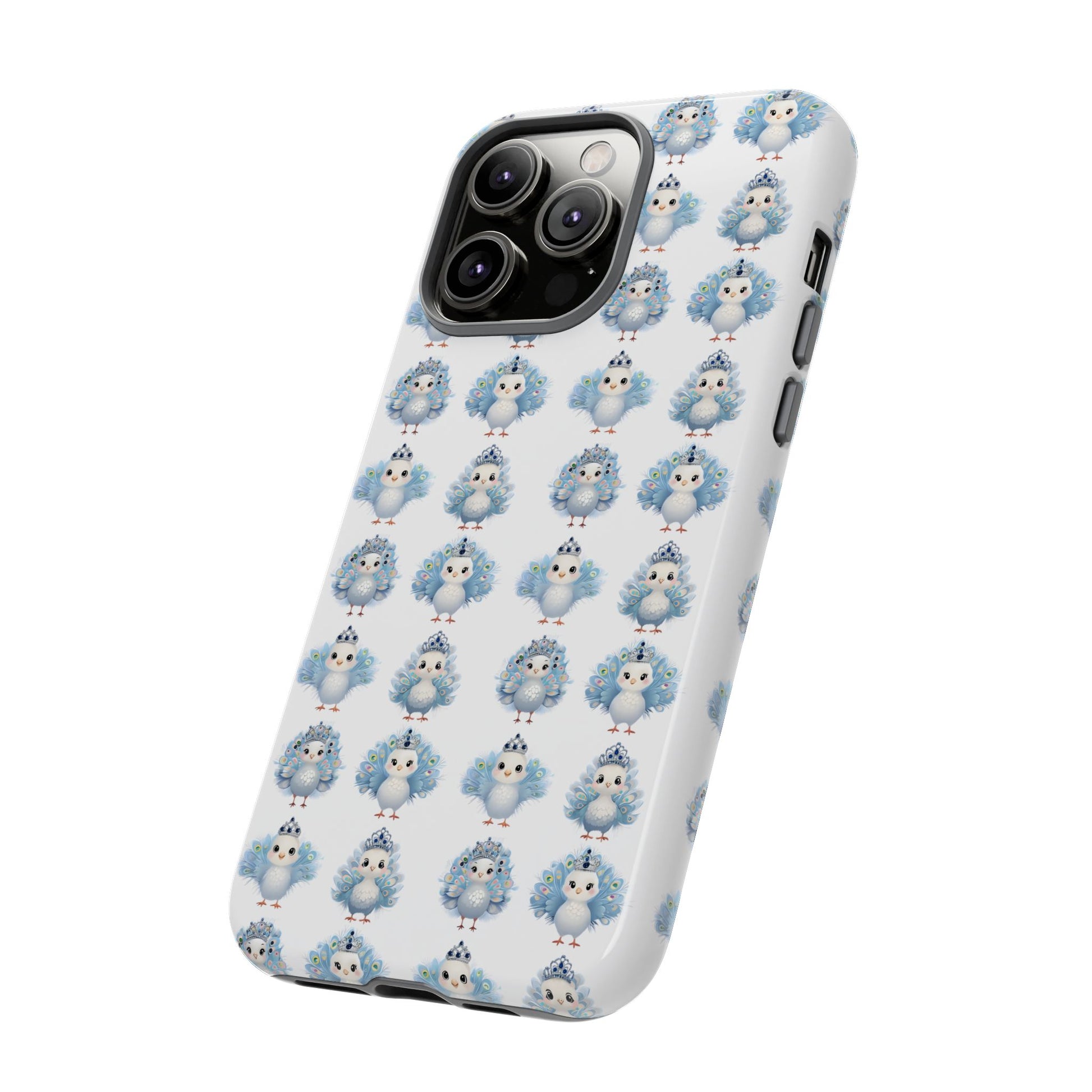 Tough Cases, Peacock Phone Covers, Animal Lover Gift, Cute Bird Accessories, Tiara Design, Protective Shell