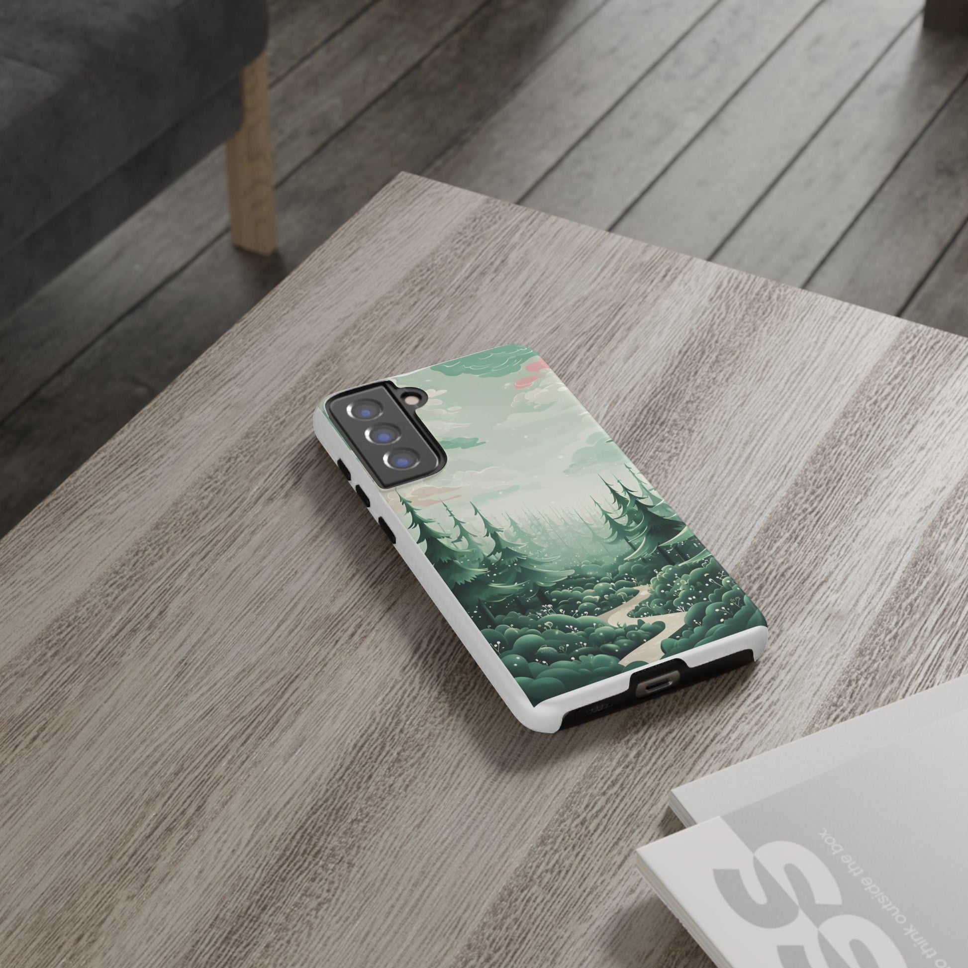 Phone Case, Tough Cover, Whimsical Enchanted Forest, Protective Phone Accessories, Forest Theme Phone Skin