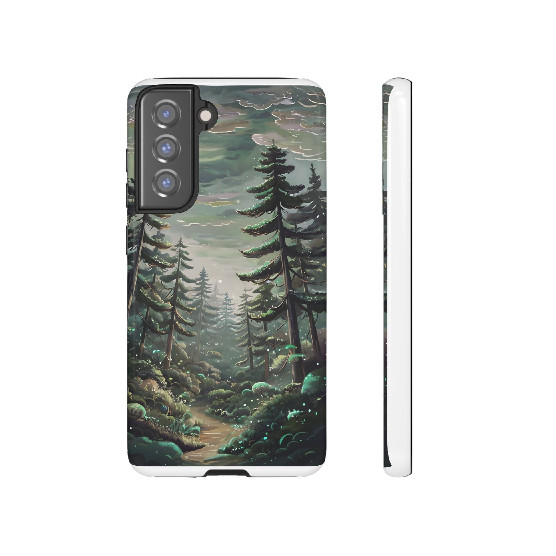 Phone Case, Whimsical Anime Forest Illustration Brimming With Enchantment, Tough Protective Cover, Unique Gift, Trendy