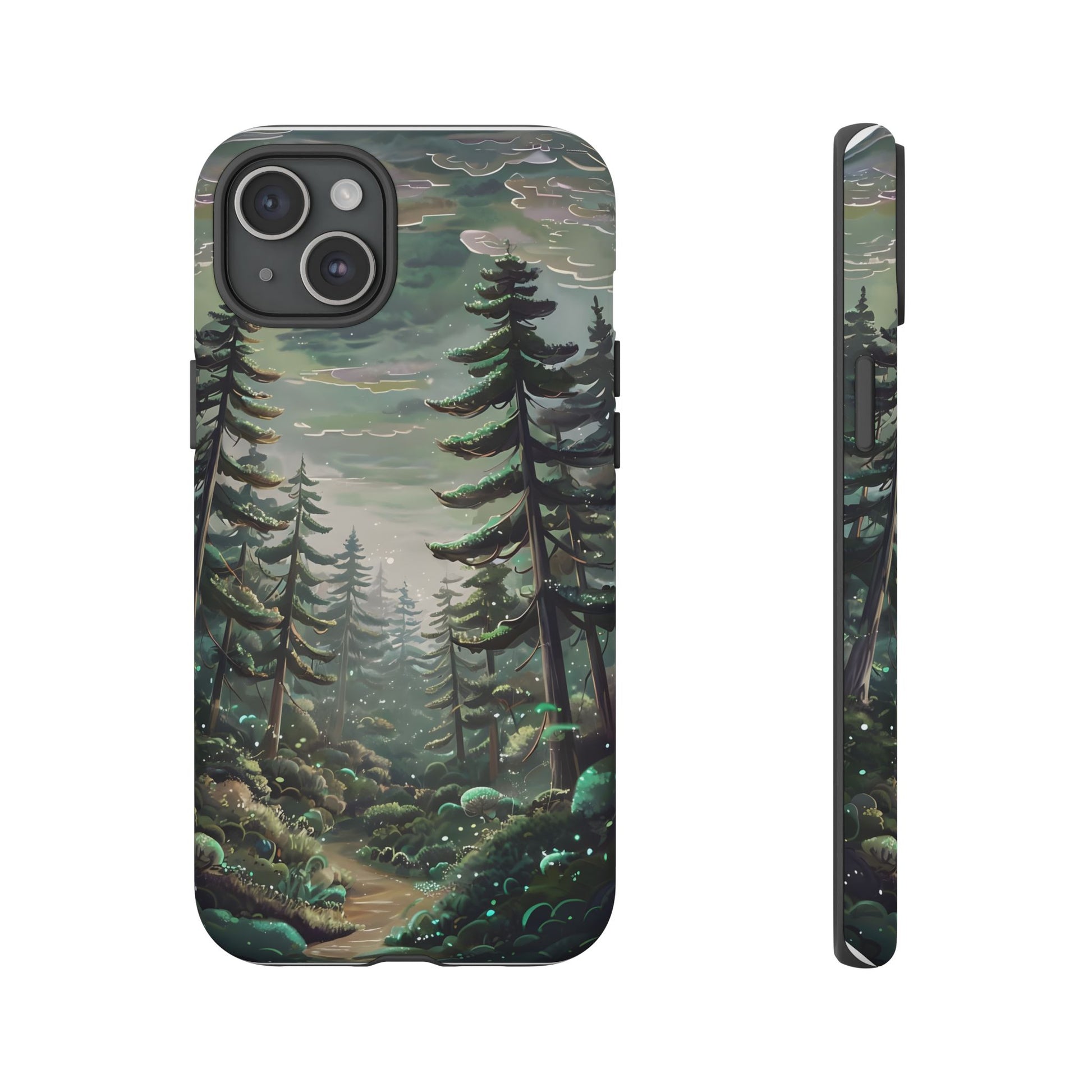 Phone Case, Whimsical Anime Forest Illustration Brimming With Enchantment, Tough Protective Cover, Unique Gift, Trendy