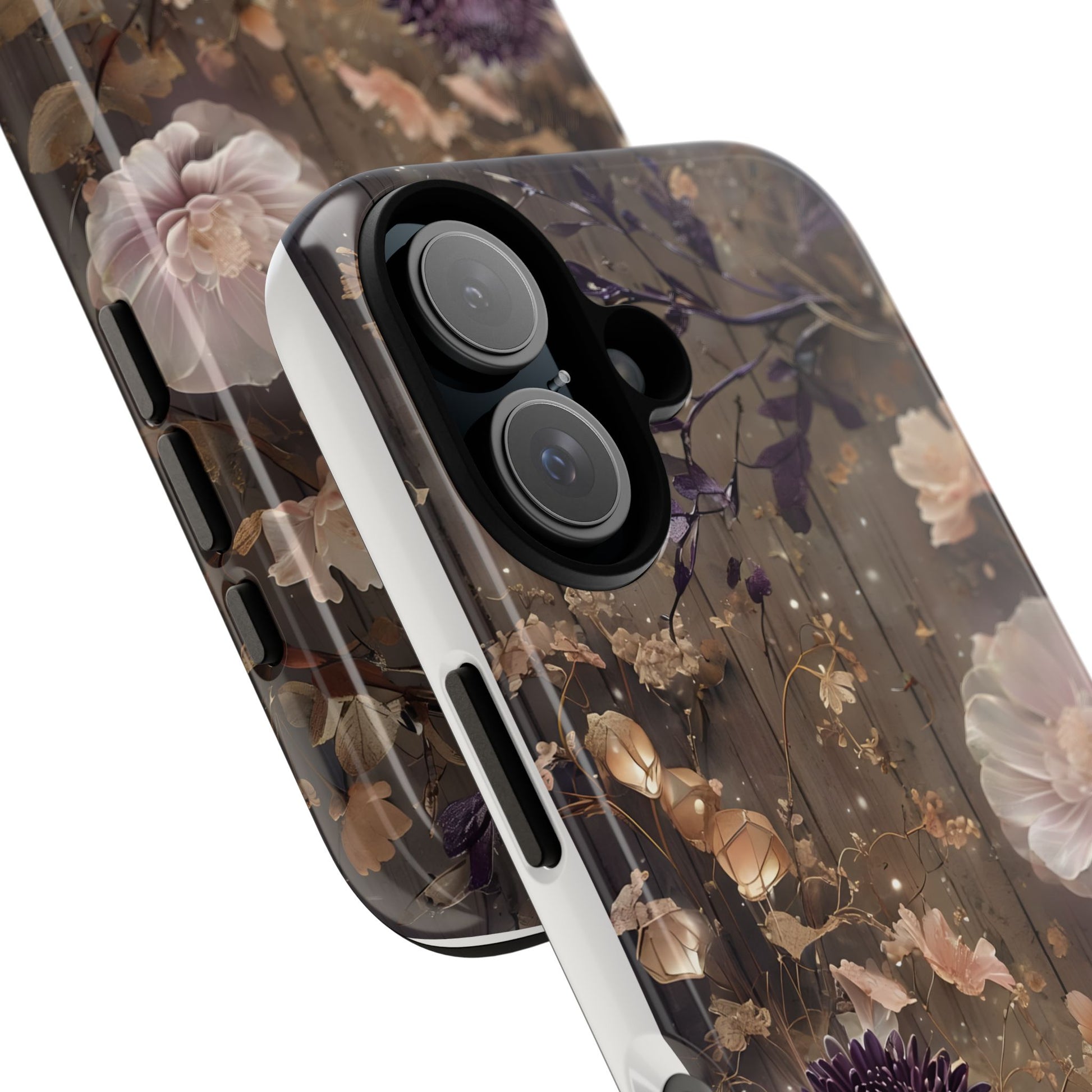 Tough Cases, Enchanting Floral Pattern - Floral Phone Case, Protective Phone Cover, Botanical Design, Flower Print, Tough Shell for Device