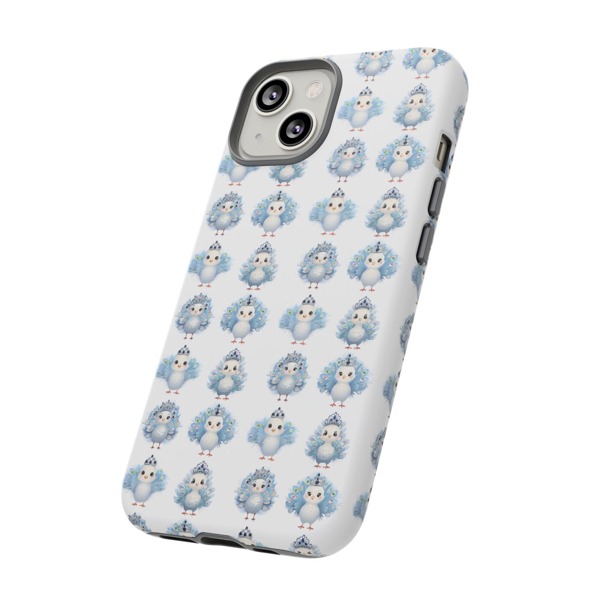 Tough Cases, Peacock Phone Covers, Animal Lover Gift, Cute Bird Accessories, Tiara Design, Protective Shell
