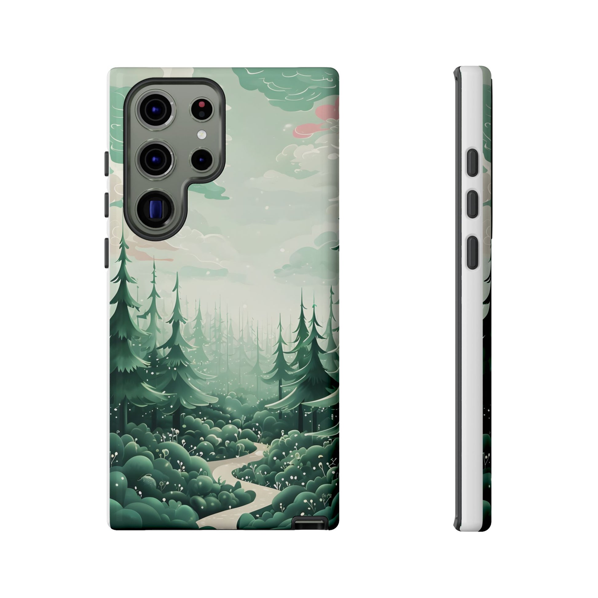 Phone Case, Tough Cover, Whimsical Enchanted Forest, Protective Phone Accessories, Forest Theme Phone Skin