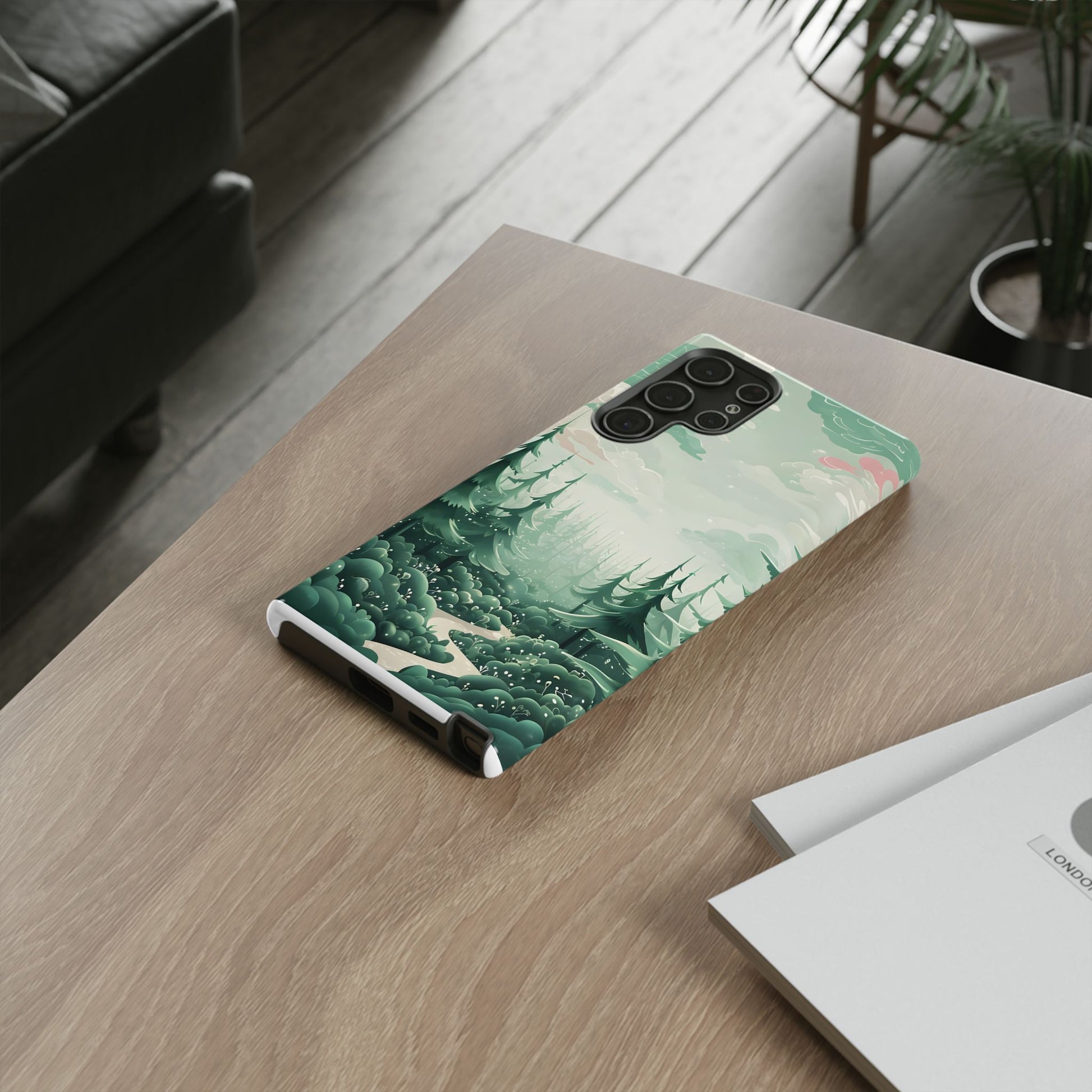 Phone Case, Tough Cover, Whimsical Enchanted Forest, Protective Phone Accessories, Forest Theme Phone Skin