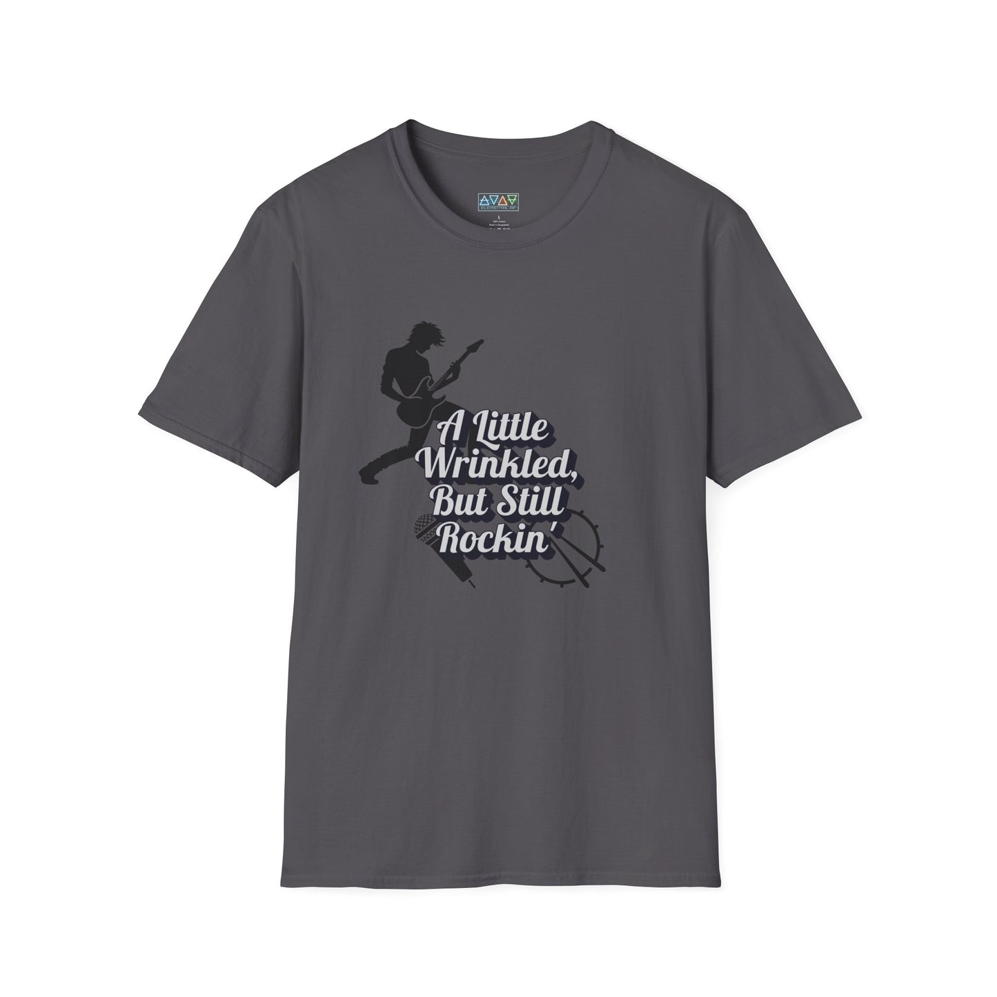 Rockin' Wrinkles T-Shirt for Music Lovers, Music Tees, Gift for Musicians, Casual Wear, Concert Wear, Vintage Style