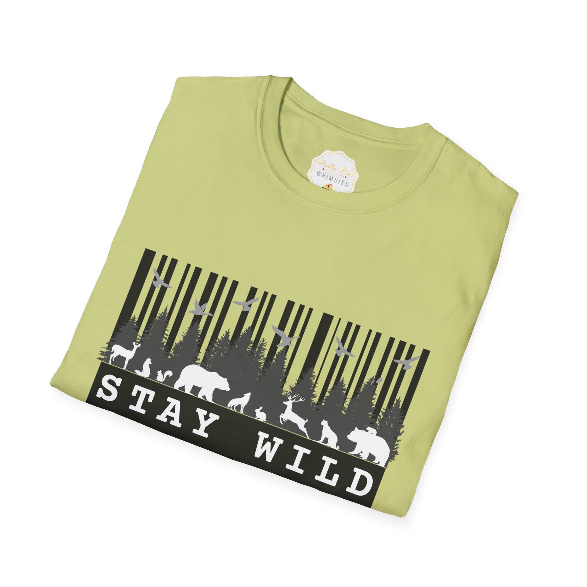 Nature-Tech Unisex T-Shirt - Minimalist Digital Artwork Design