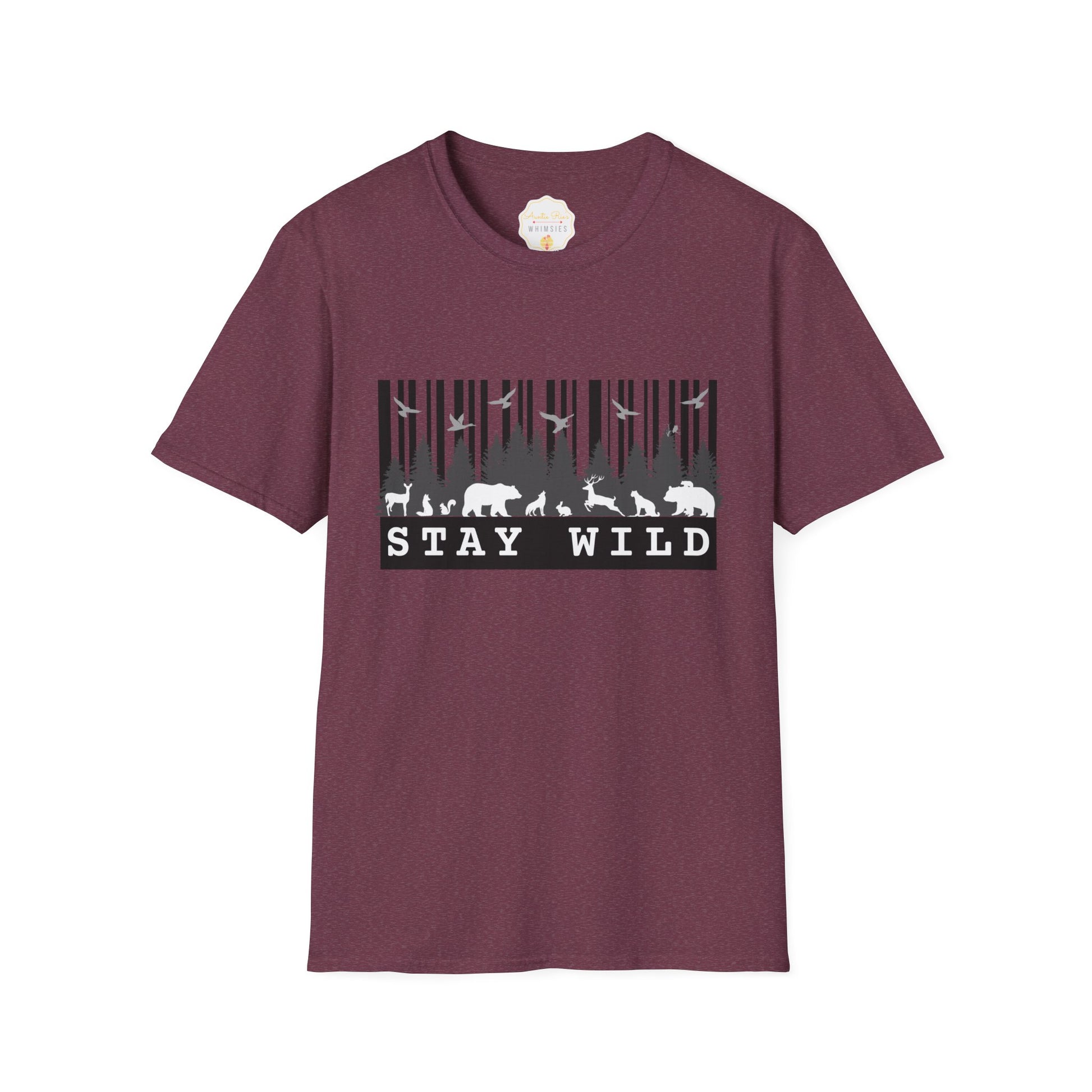 Nature-Tech Unisex T-Shirt - Minimalist Digital Artwork Design