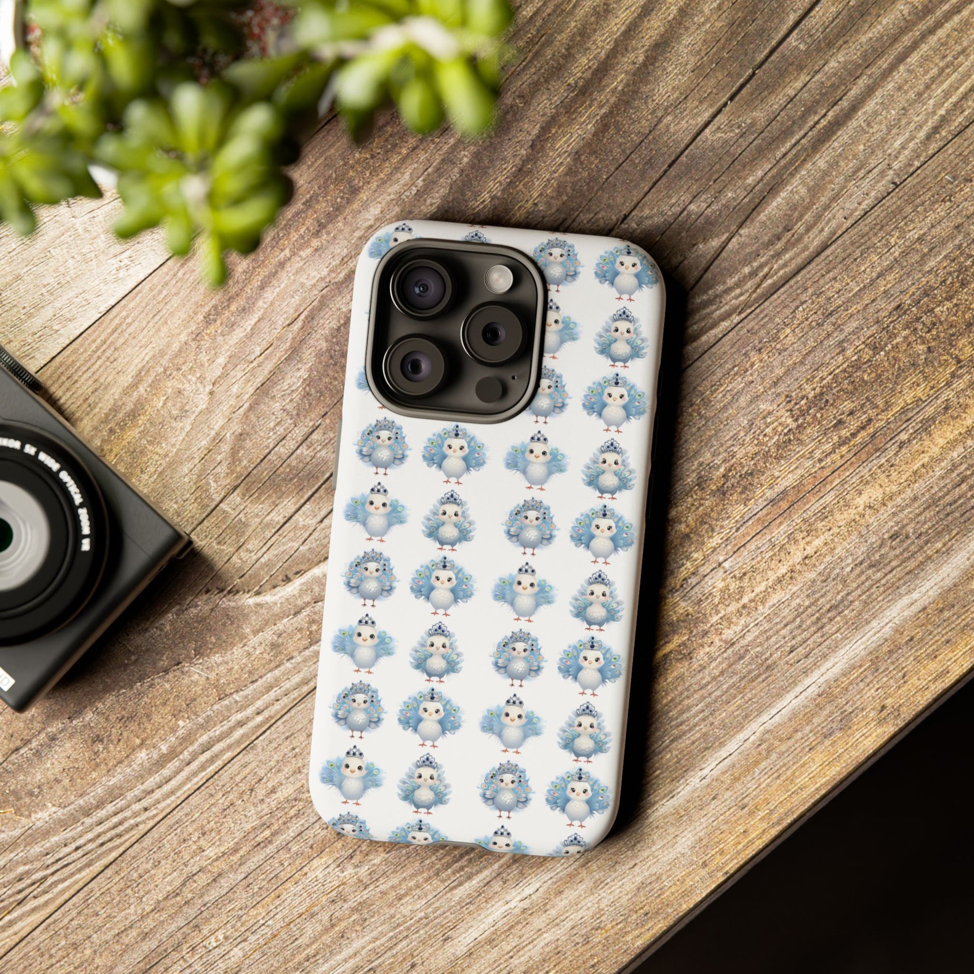 Tough Cases, Peacock Phone Covers, Animal Lover Gift, Cute Bird Accessories, Tiara Design, Protective Shell