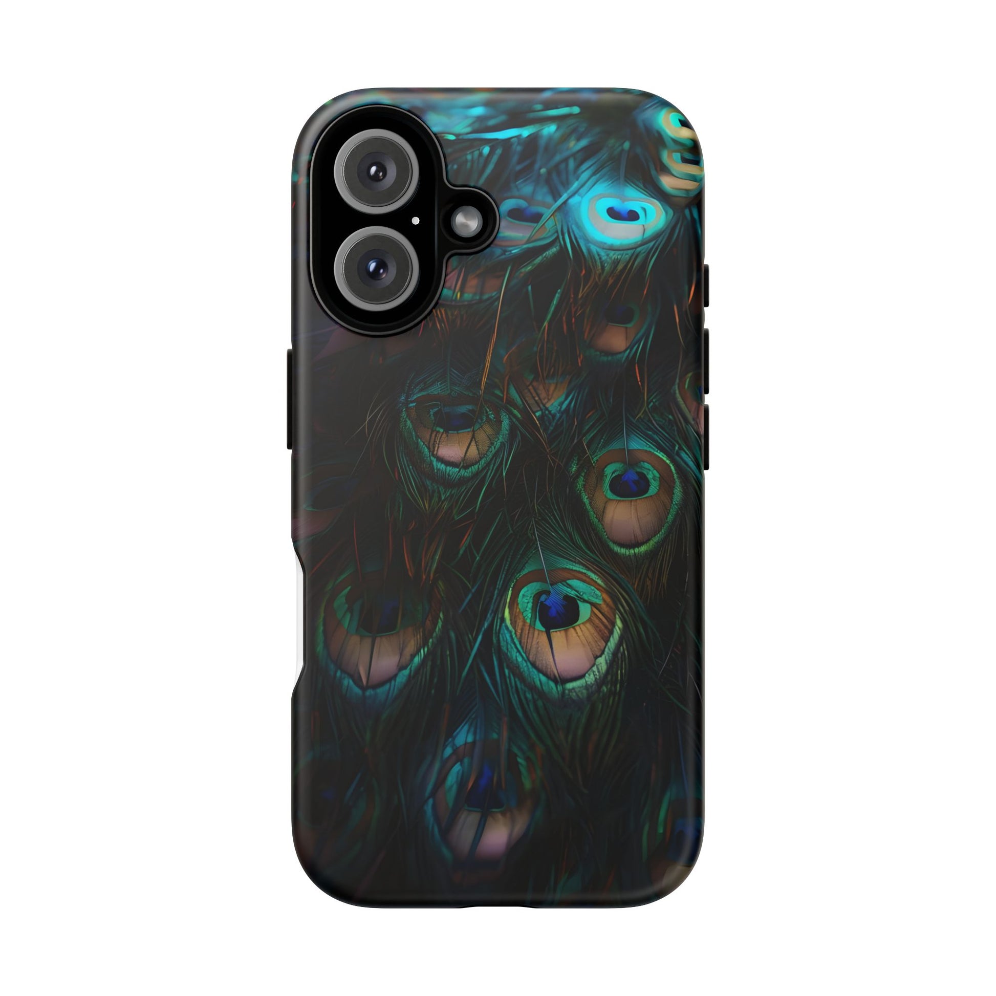 Phone Case, Close Up Peacock Feathers Design, Protective Cover, Unique Gift, Stylish Accessory, Nature Lover Gift, Feather Print Case