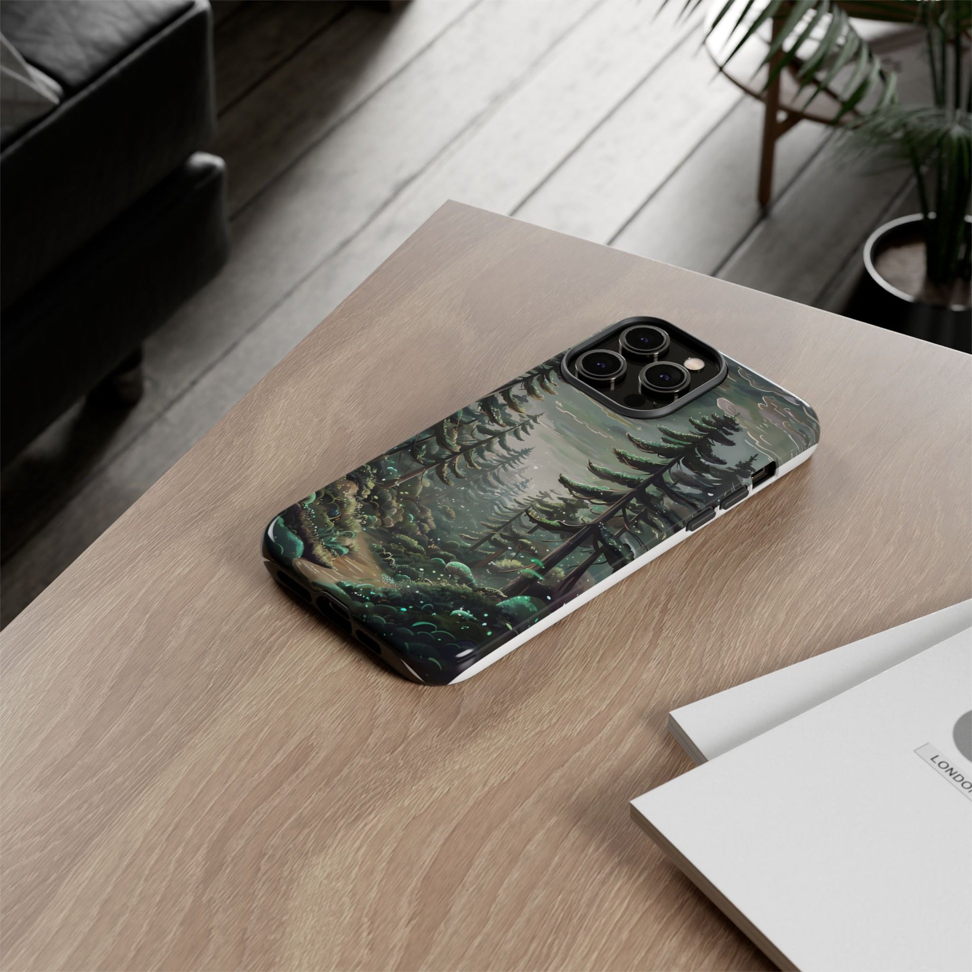 Phone Case, Whimsical Anime Forest Illustration Brimming With Enchantment, Tough Protective Cover, Unique Gift, Trendy