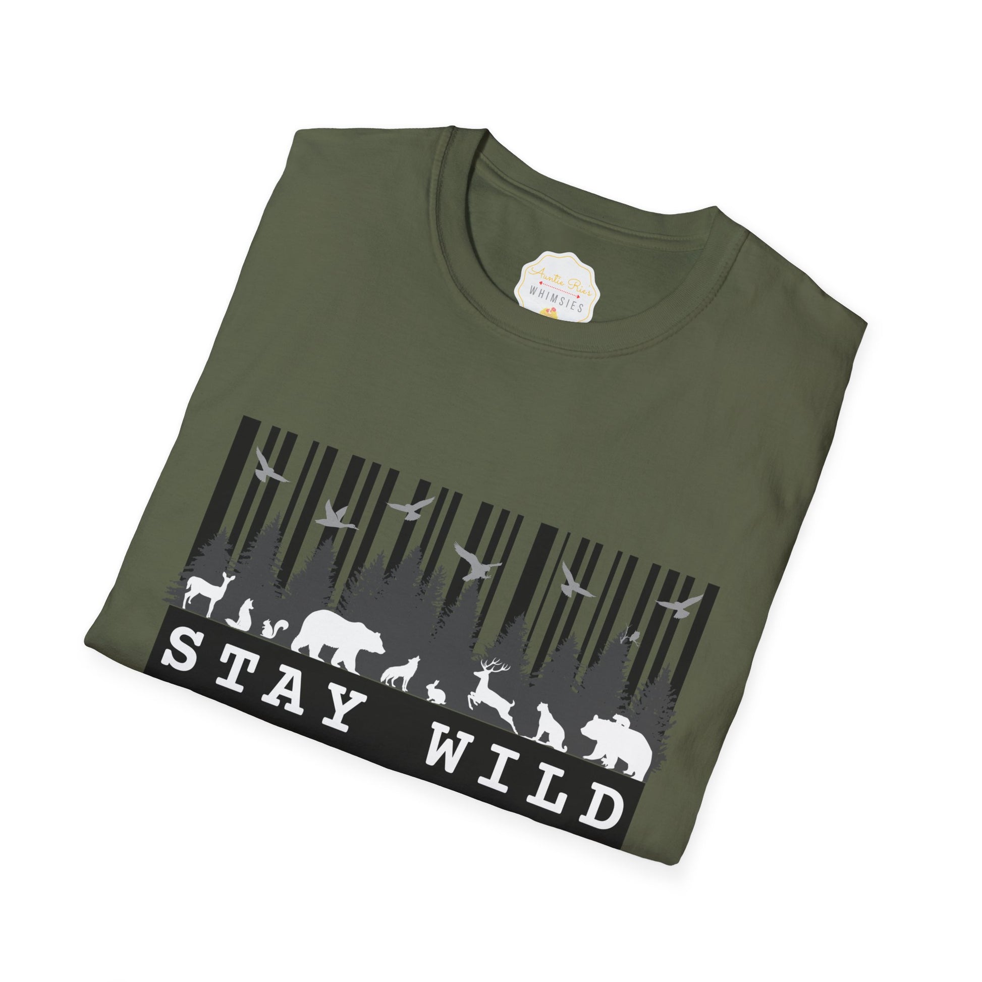 Nature-Tech Unisex T-Shirt - Minimalist Digital Artwork Design