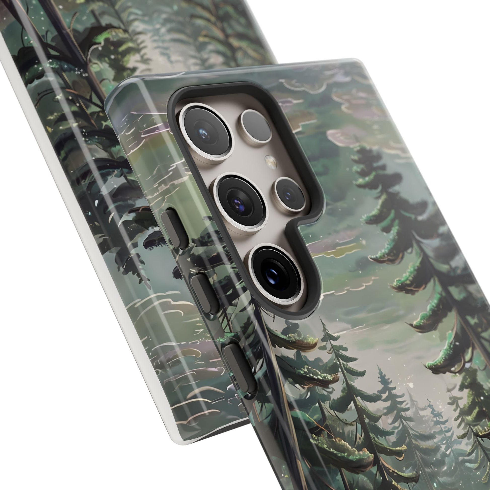 Phone Case, Whimsical Anime Forest Illustration Brimming With Enchantment, Tough Protective Cover, Unique Gift, Trendy