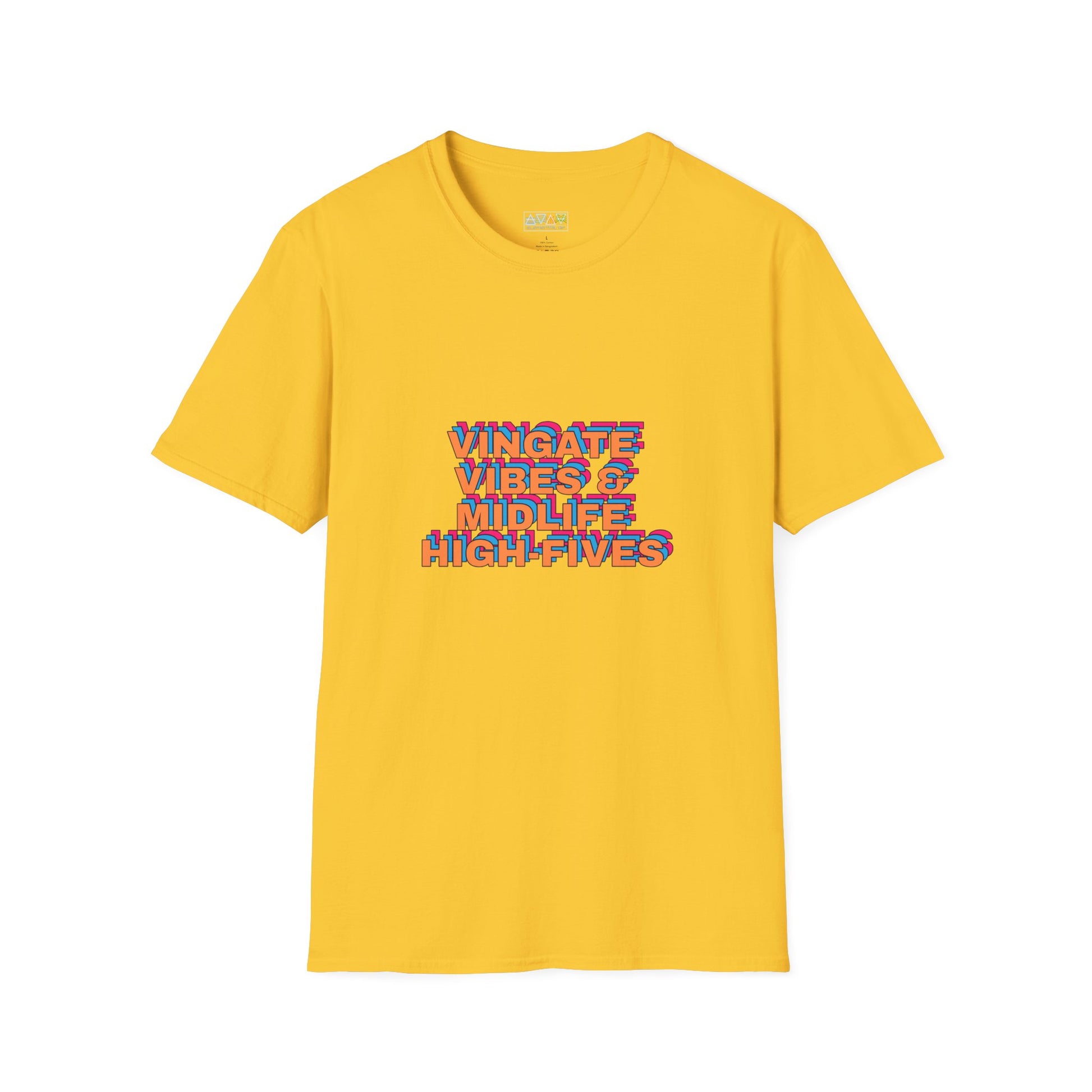 Vintage Vibes Unisex T-Shirt, Retro Tee, Midlife High-Fives Shirt, 70s Inspired Top, Nostalgic Graphic Tee