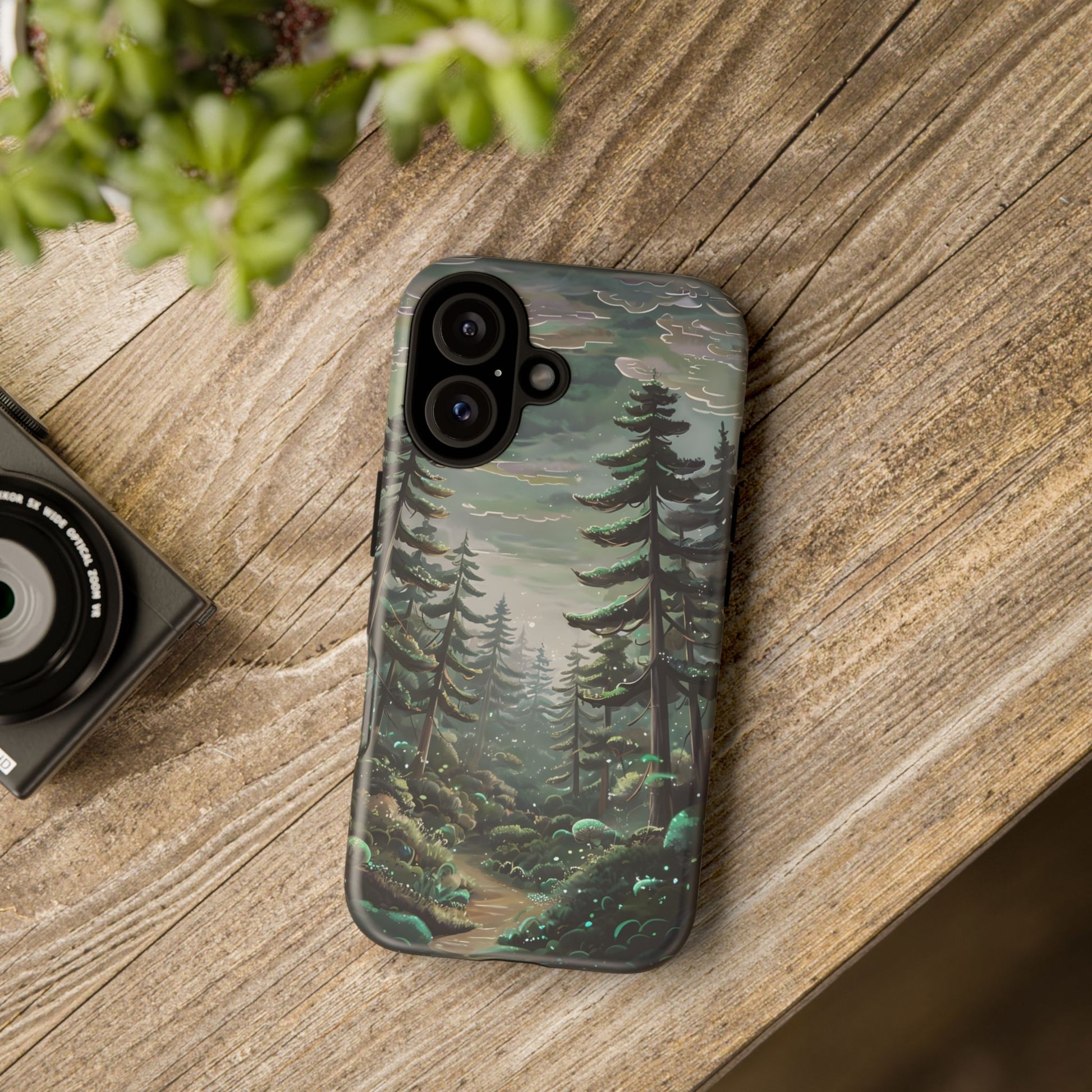 Phone Case, Whimsical Anime Forest Illustration Brimming With Enchantment, Tough Protective Cover, Unique Gift, Trendy