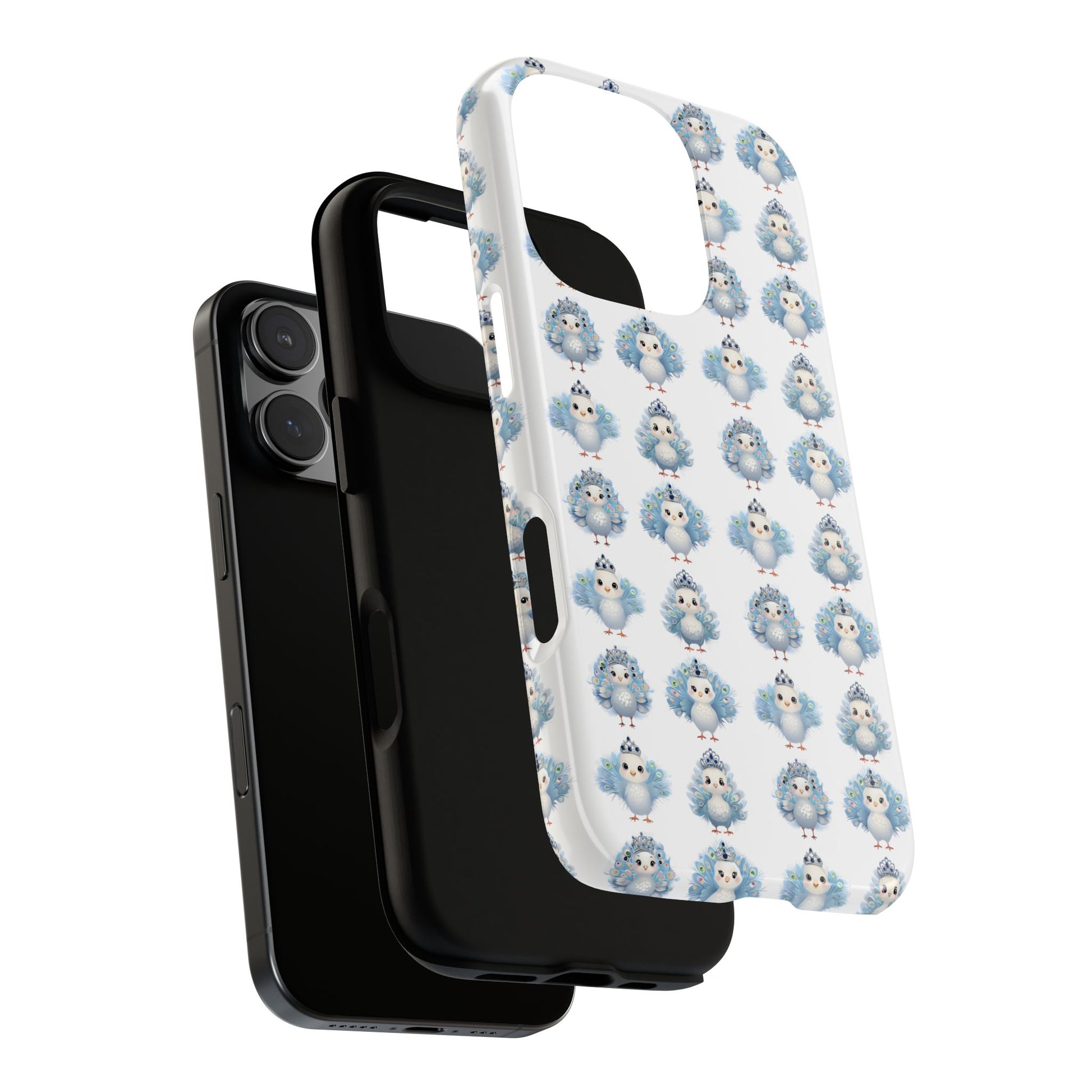 Tough Cases, Peacock Phone Covers, Animal Lover Gift, Cute Bird Accessories, Tiara Design, Protective Shell