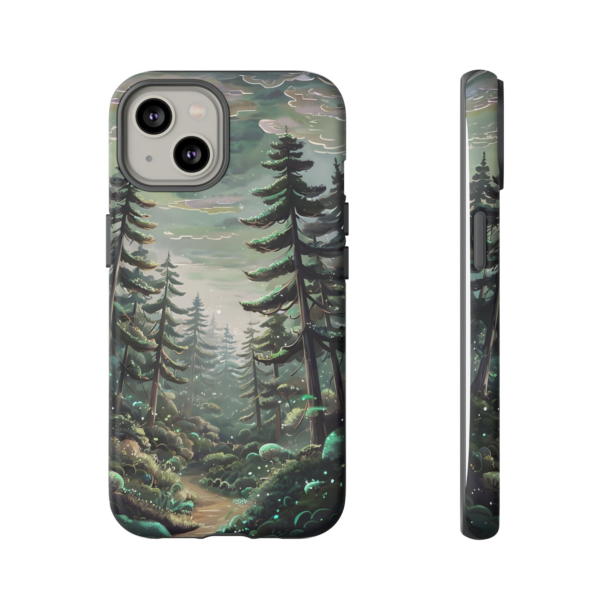 Phone Case, Whimsical Anime Forest Illustration Brimming With Enchantment, Tough Protective Cover, Unique Gift, Trendy