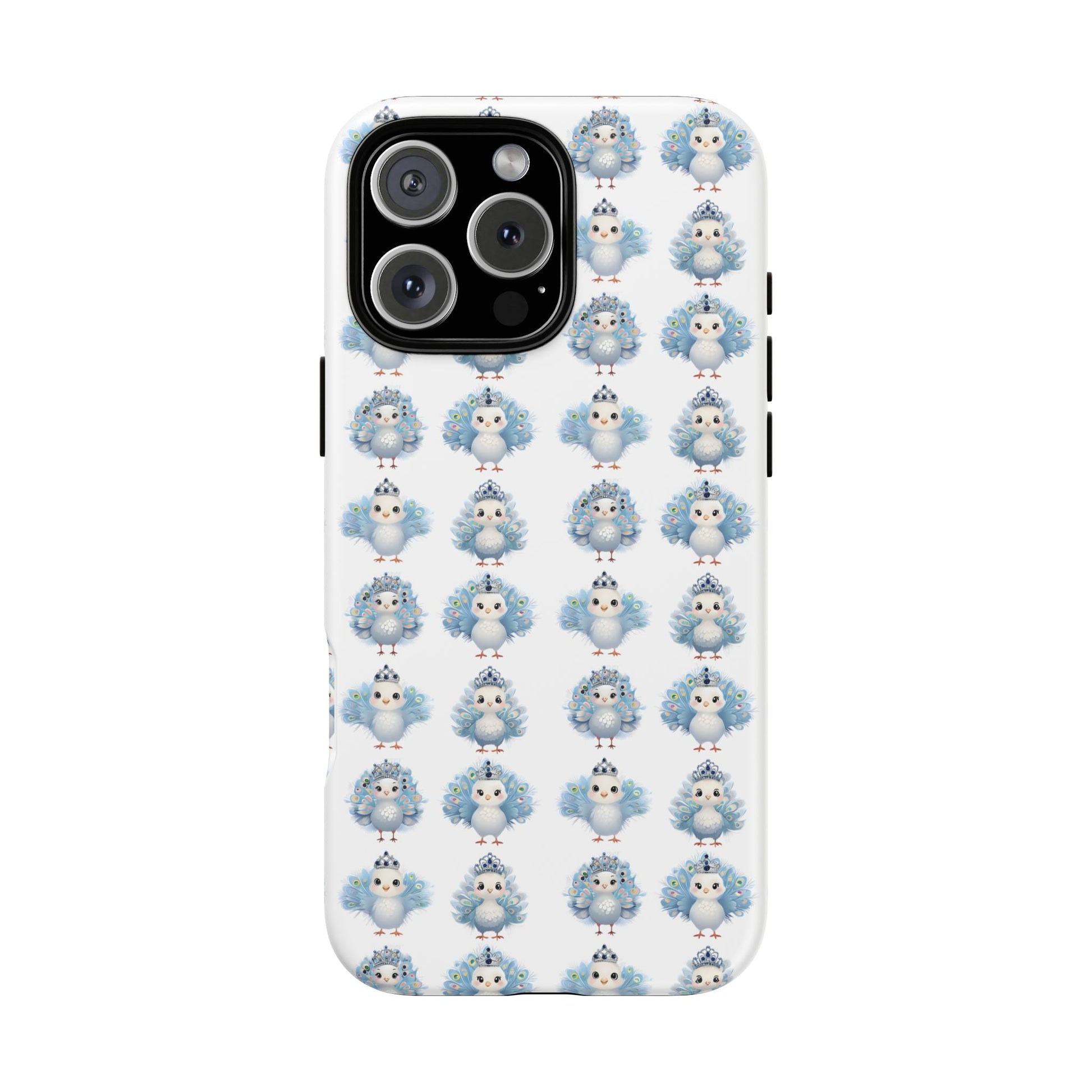Tough Cases, Peacock Phone Covers, Animal Lover Gift, Cute Bird Accessories, Tiara Design, Protective Shell