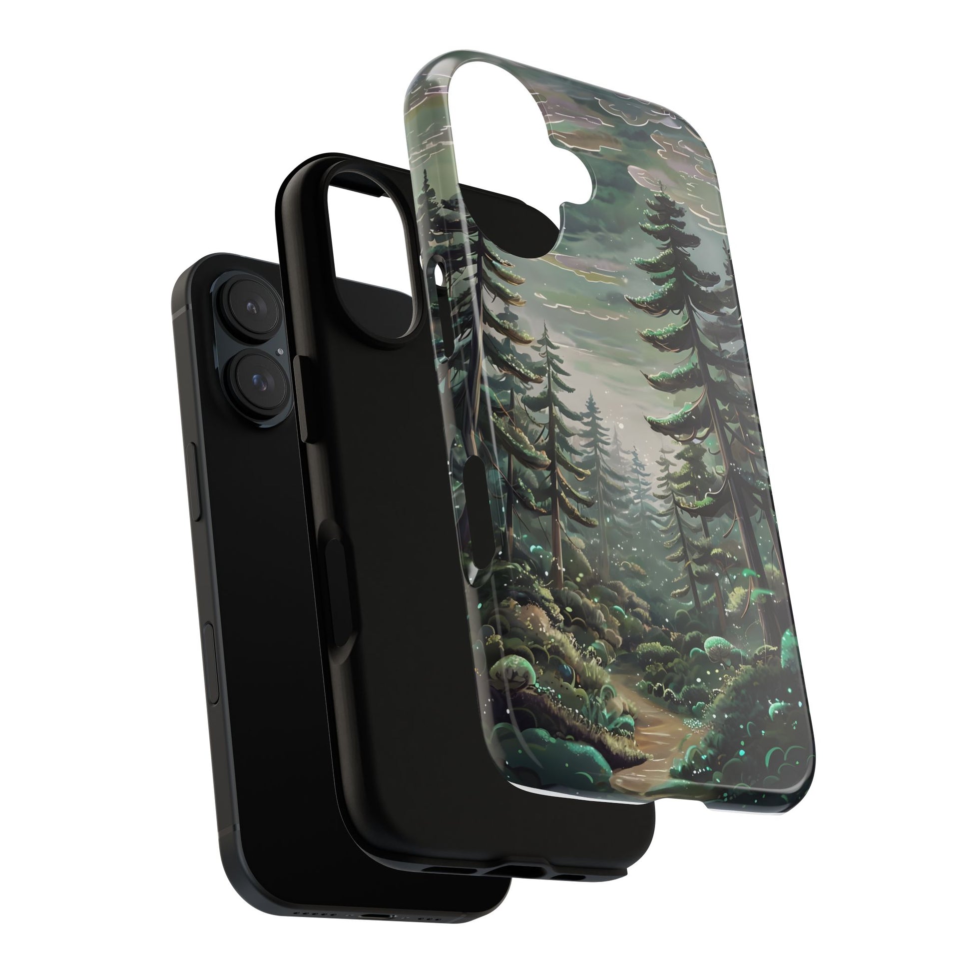 Phone Case, Whimsical Anime Forest Illustration Brimming With Enchantment, Tough Protective Cover, Unique Gift, Trendy