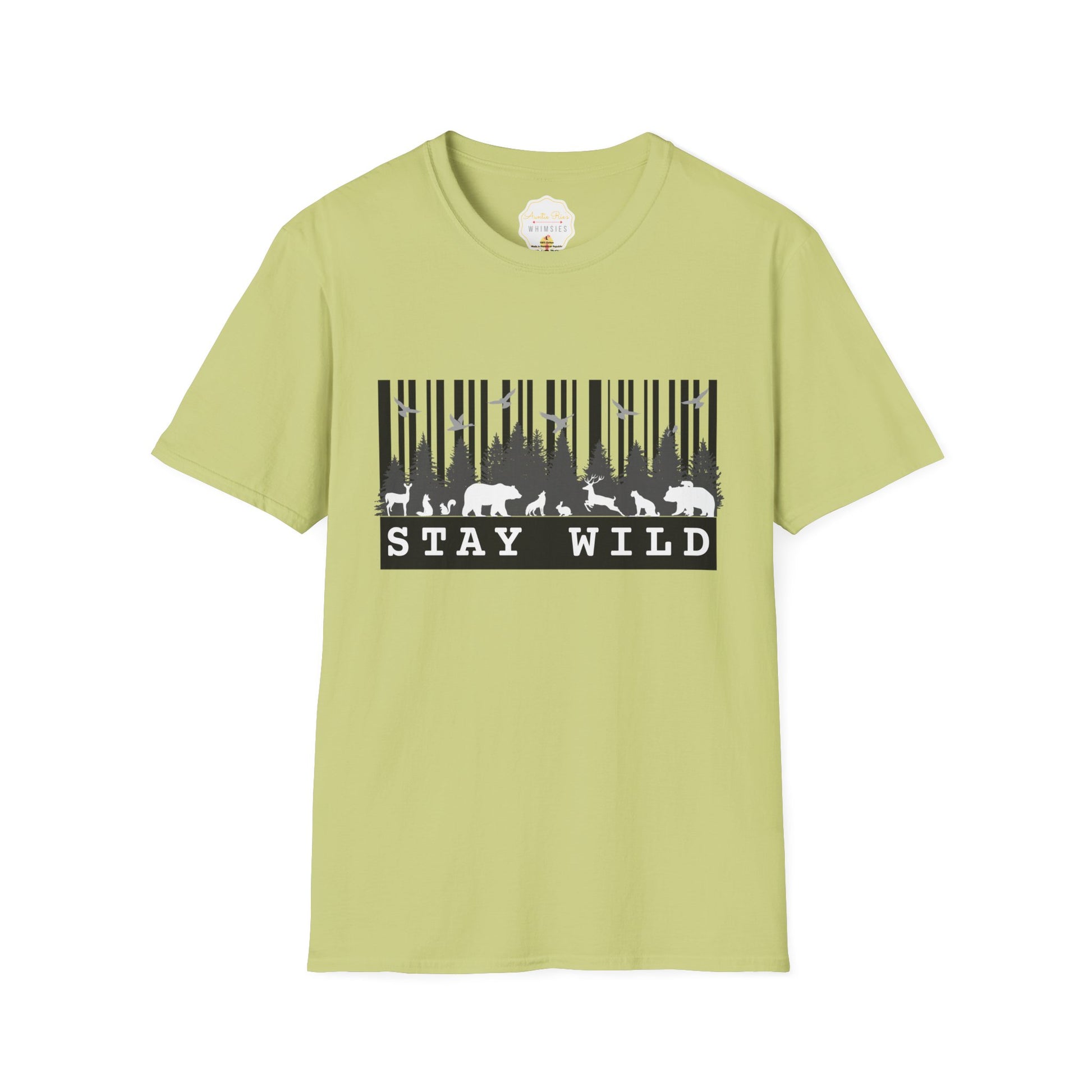 Nature-Tech Unisex T-Shirt - Minimalist Digital Artwork Design