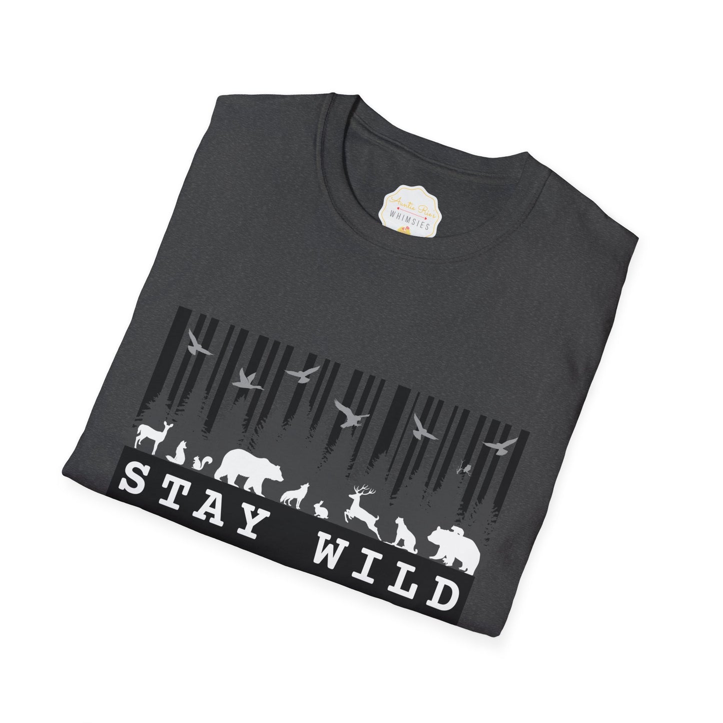Nature-Tech Unisex T-Shirt - Minimalist Digital Artwork Design
