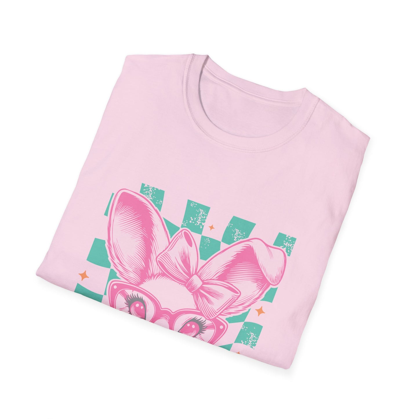 Cute Bunny Graphic T-Shirt, Easter Gift, Spring Fashion, Animal Lover Tee, Fun Casual Wear, Unisex Softstyle Top