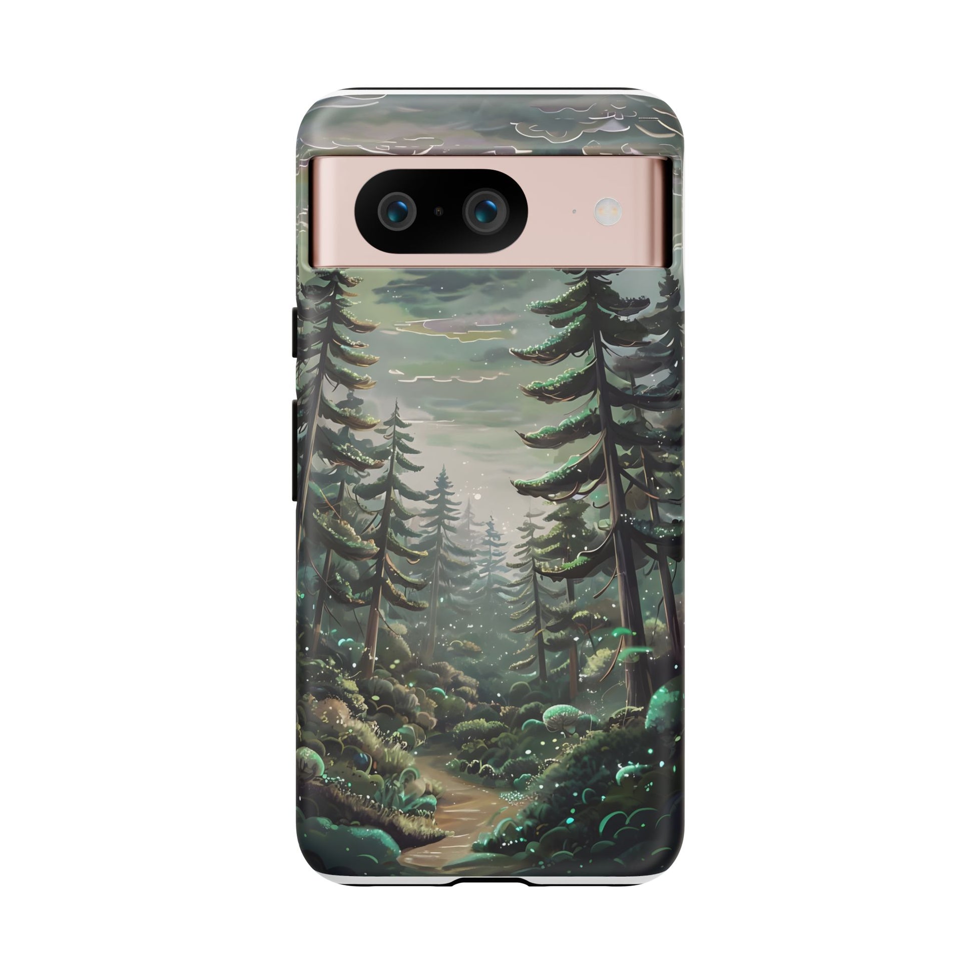Phone Case, Whimsical Anime Forest Illustration Brimming With Enchantment, Tough Protective Cover, Unique Gift, Trendy