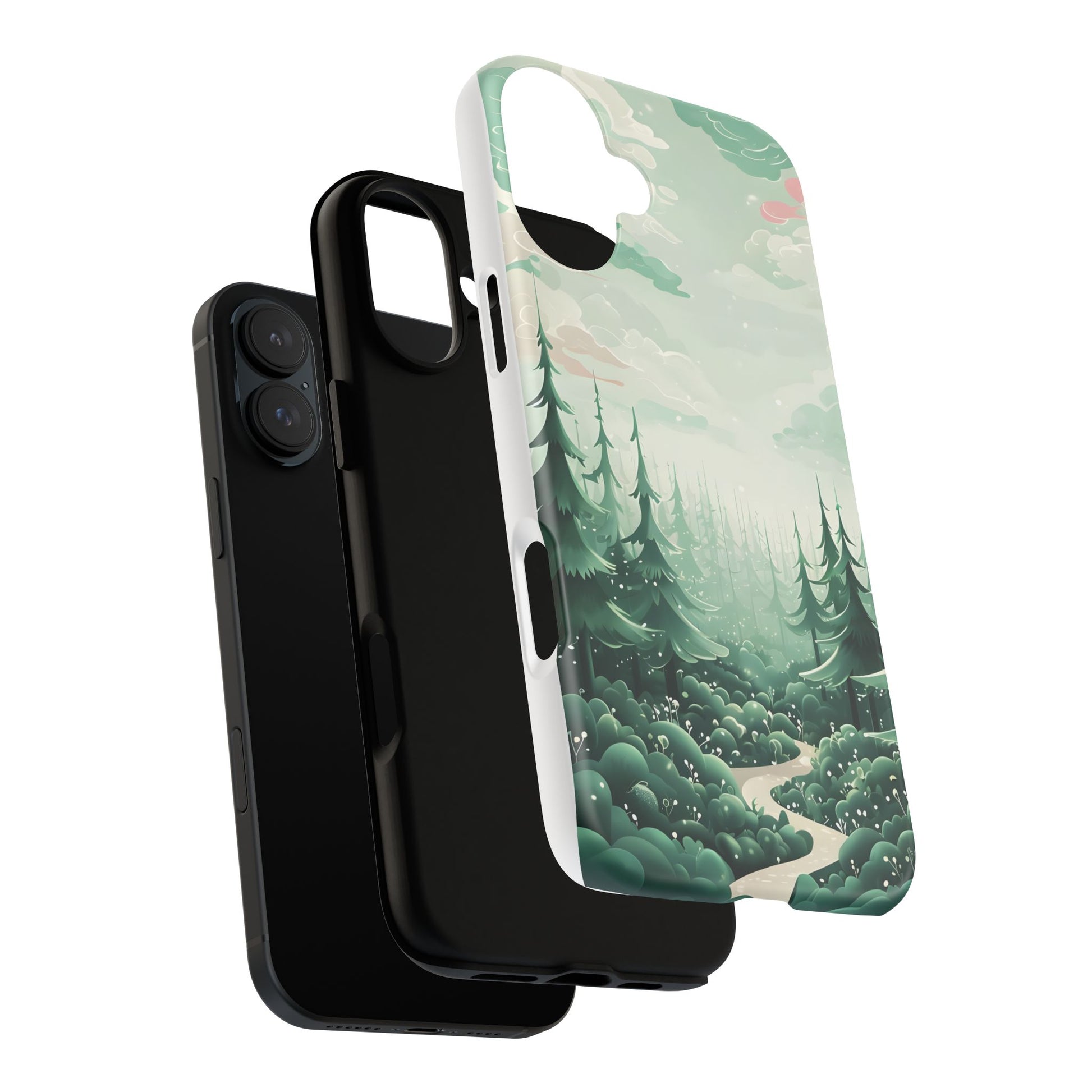 Phone Case, Tough Cover, Whimsical Enchanted Forest, Protective Phone Accessories, Forest Theme Phone Skin