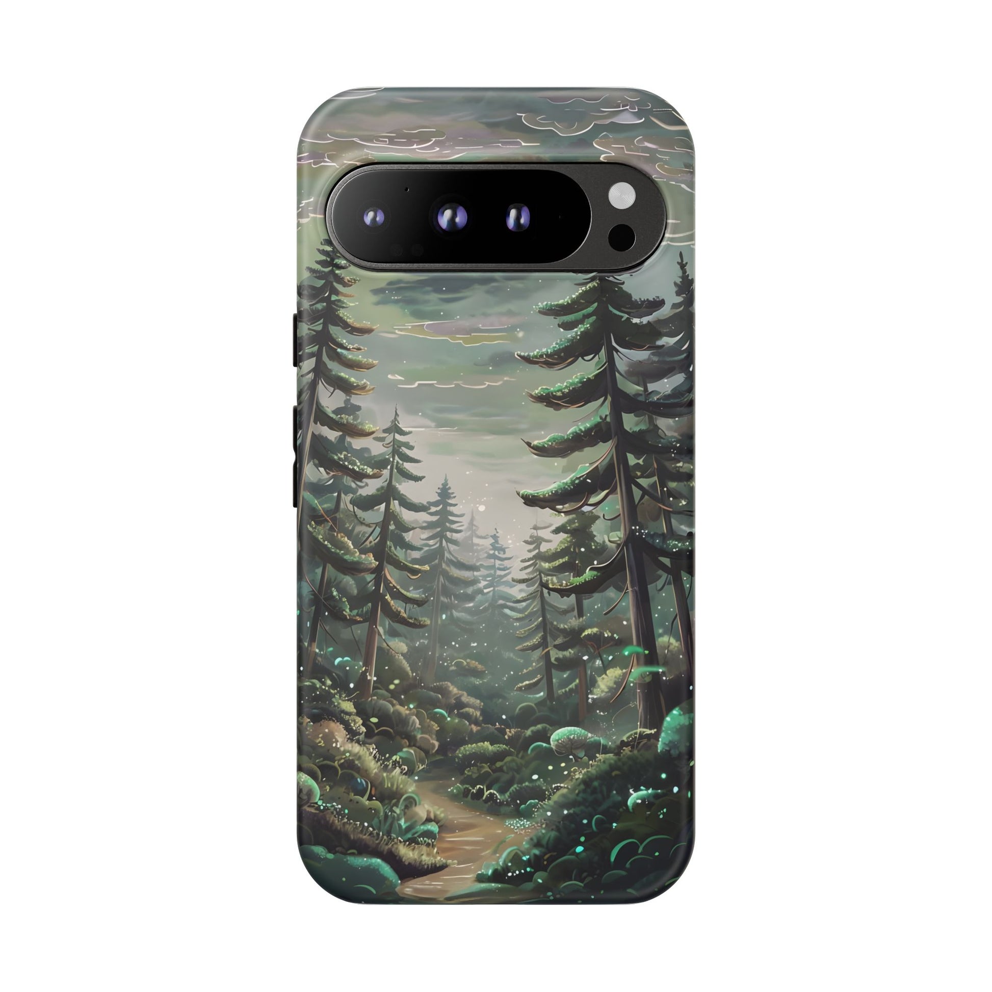 Phone Case, Whimsical Anime Forest Illustration Brimming With Enchantment, Tough Protective Cover, Unique Gift, Trendy