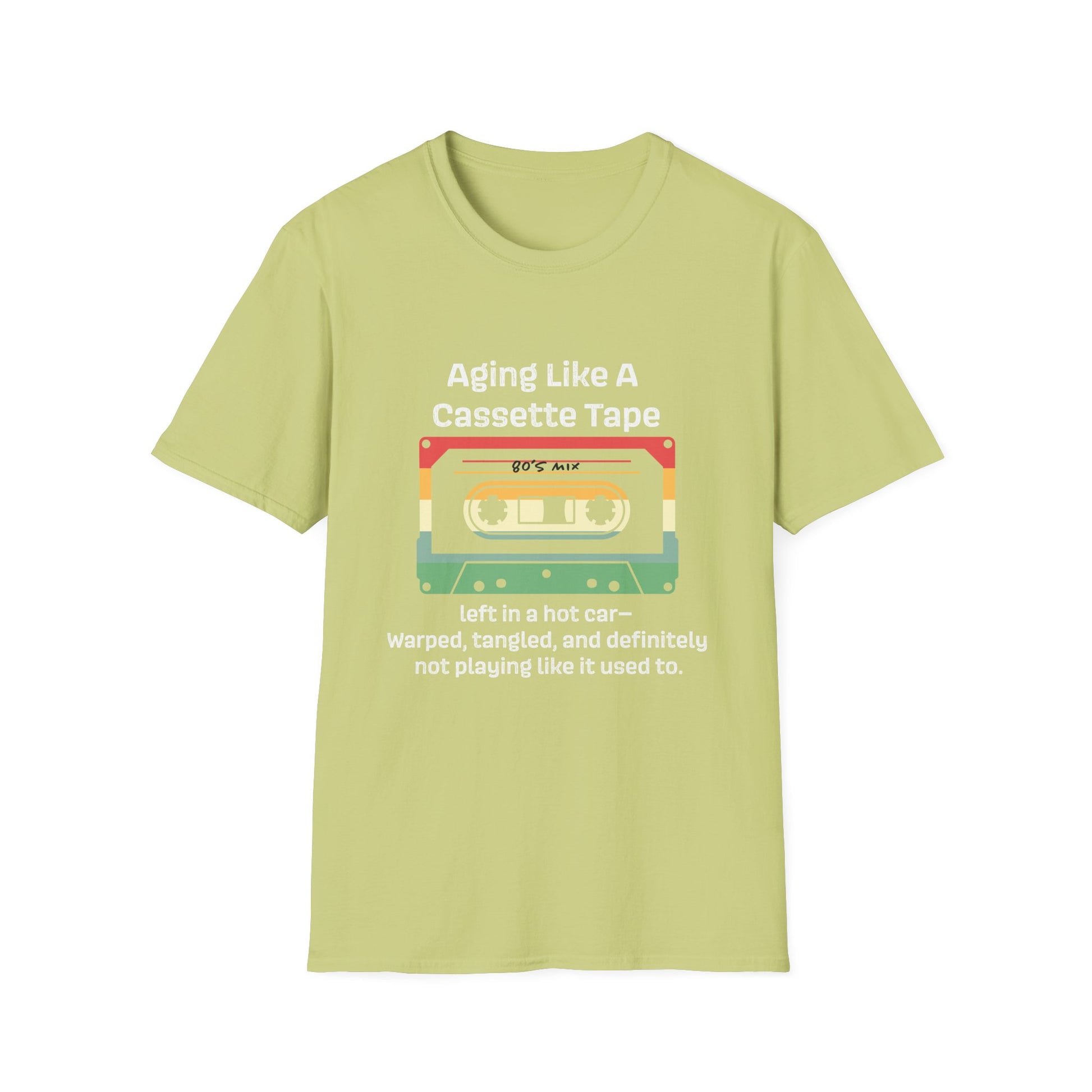Nostalgic 90s T-Shirt, Aging Like A Cassette Tape Tee, Retro Music Lover Gift, Funny Unisex Shirt, Vintage Style Apparel, Great for
