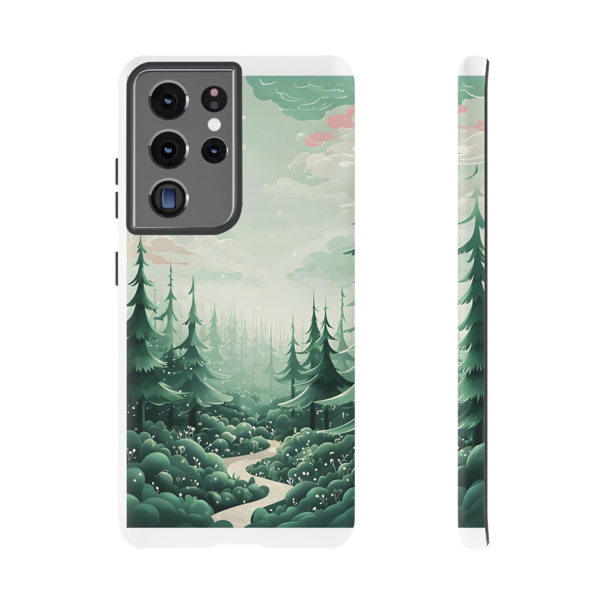 Phone Case, Tough Cover, Whimsical Enchanted Forest, Protective Phone Accessories, Forest Theme Phone Skin