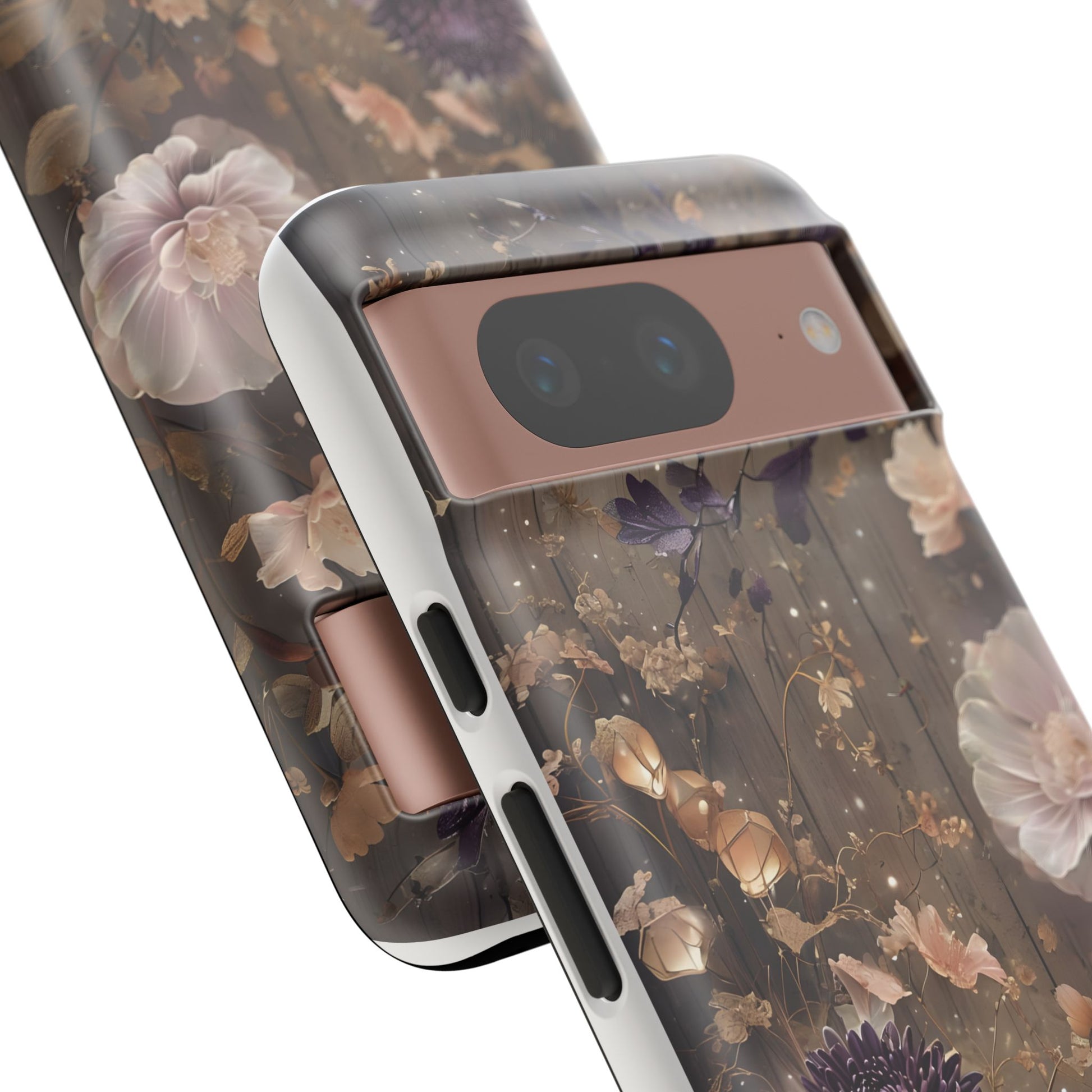 Tough Cases, Enchanting Floral Pattern - Floral Phone Case, Protective Phone Cover, Botanical Design, Flower Print, Tough Shell for Device