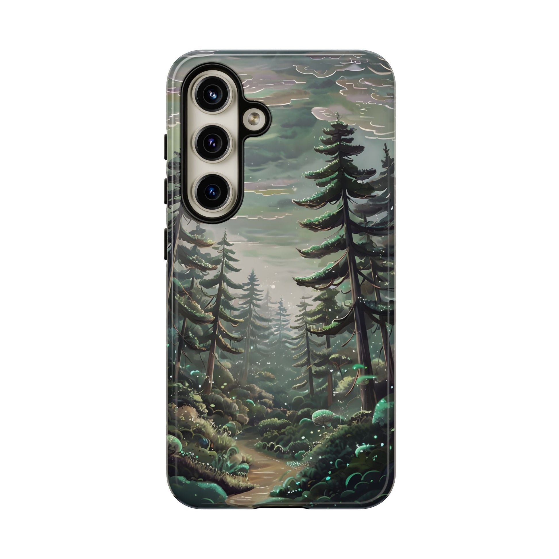 Phone Case, Whimsical Anime Forest Illustration Brimming With Enchantment, Tough Protective Cover, Unique Gift, Trendy