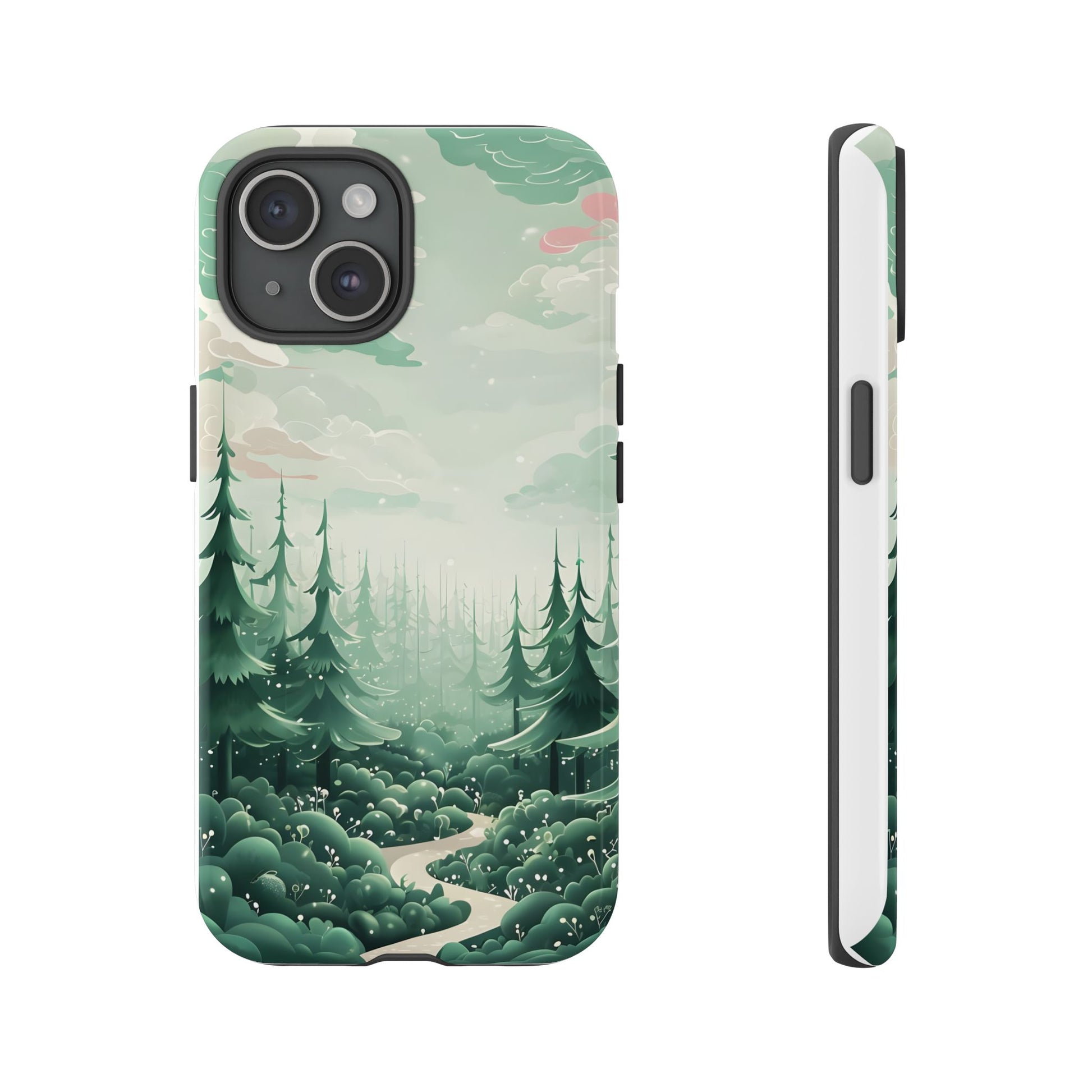 Phone Case, Tough Cover, Whimsical Enchanted Forest, Protective Phone Accessories, Forest Theme Phone Skin