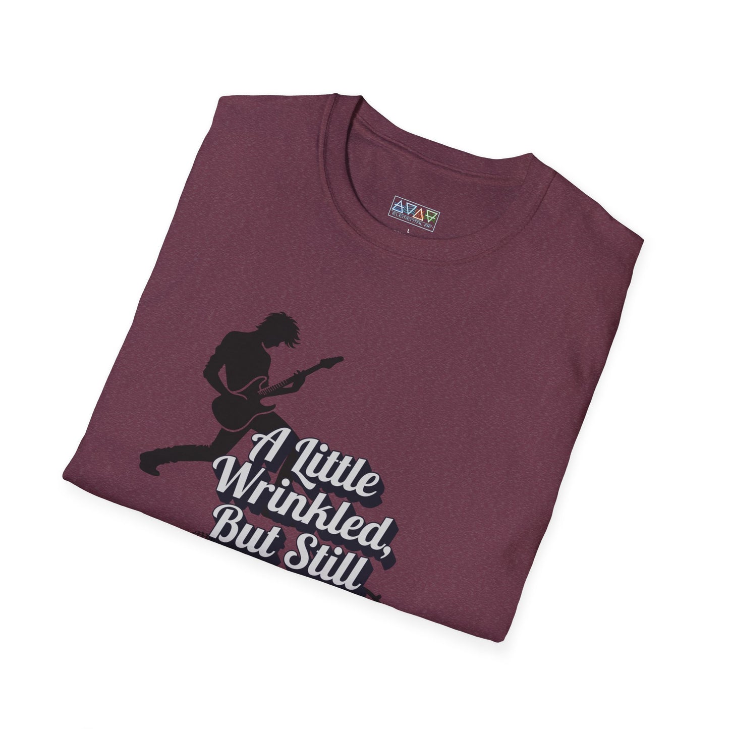 Rockin' Wrinkles T-Shirt for Music Lovers, Music Tees, Gift for Musicians, Casual Wear, Concert Wear, Vintage Style
