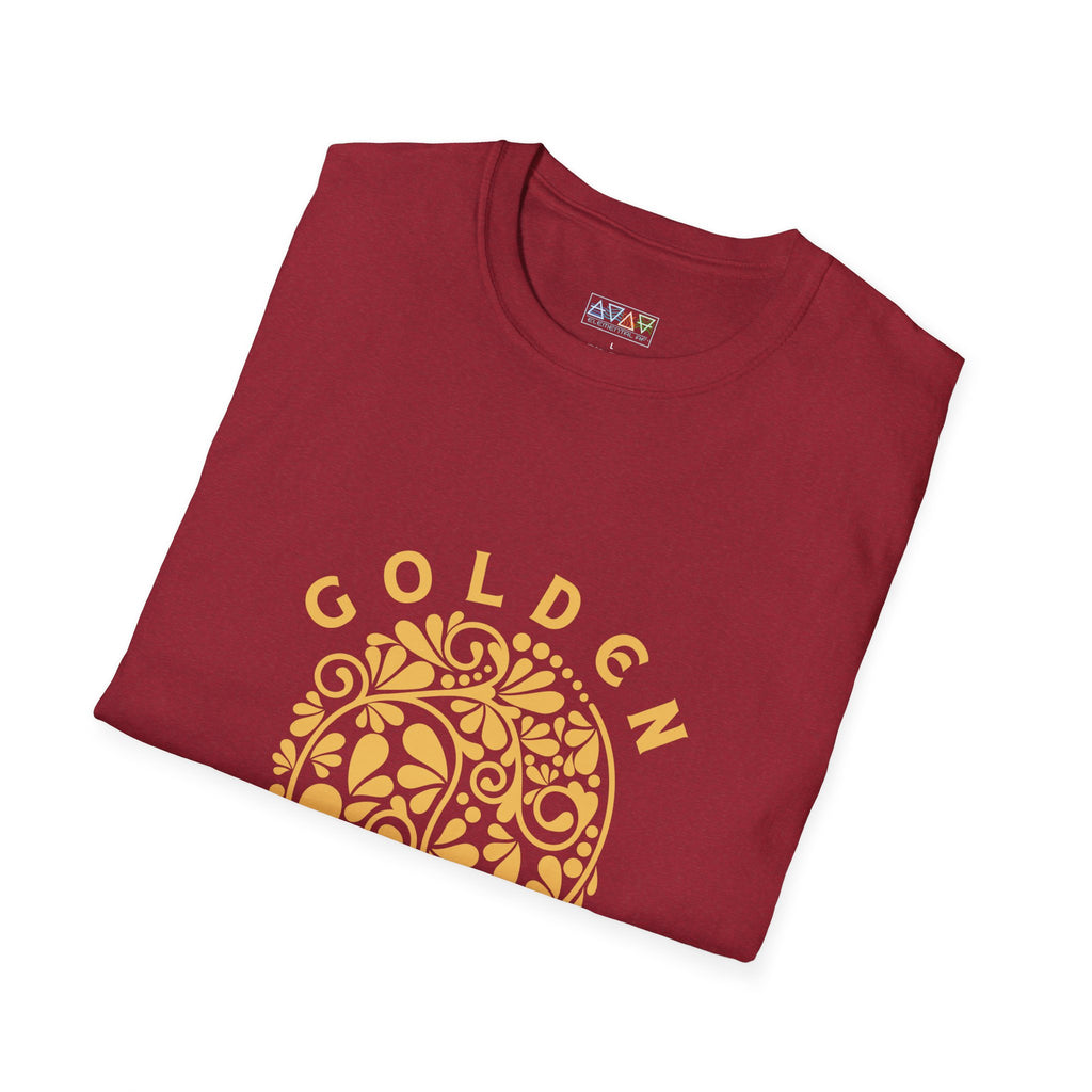Golden Years Unisex Softstyle T-Shirt, Celebration Tee, Gifts for Retirement, Floral Design, Comfortable Apparel, Casual Wear