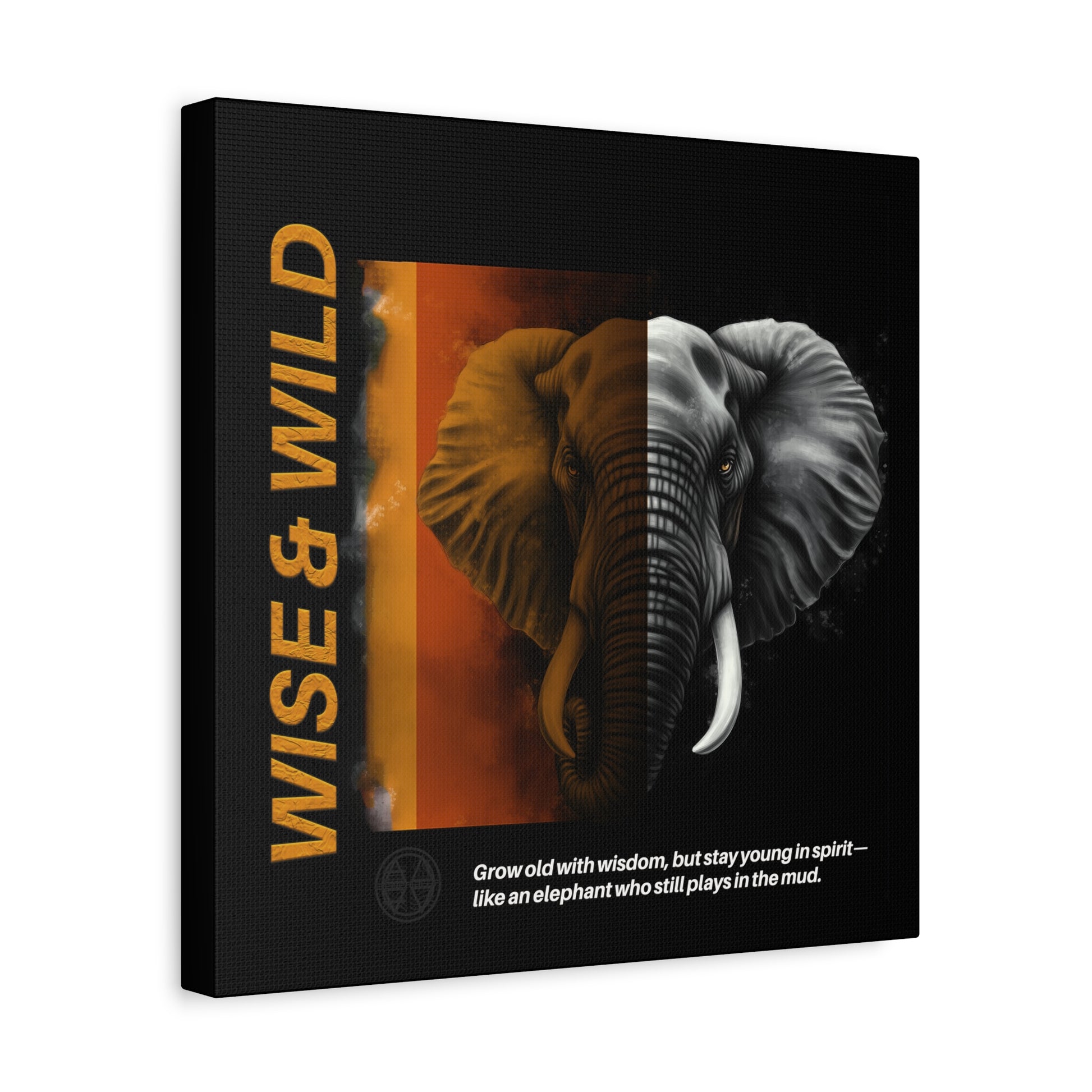 Canvas Art, Elephant Art Canvas | Wise & Wild Wall Decor | Animal Lover Gift