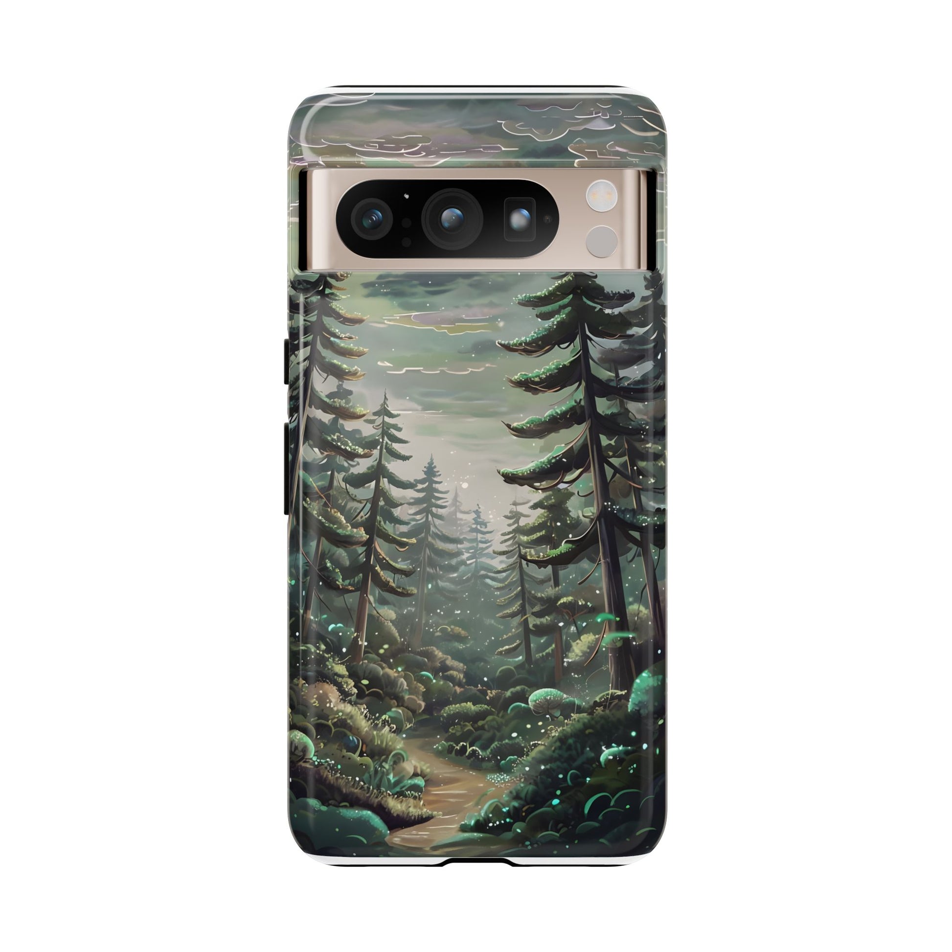 Phone Case, Whimsical Anime Forest Illustration Brimming With Enchantment, Tough Protective Cover, Unique Gift, Trendy