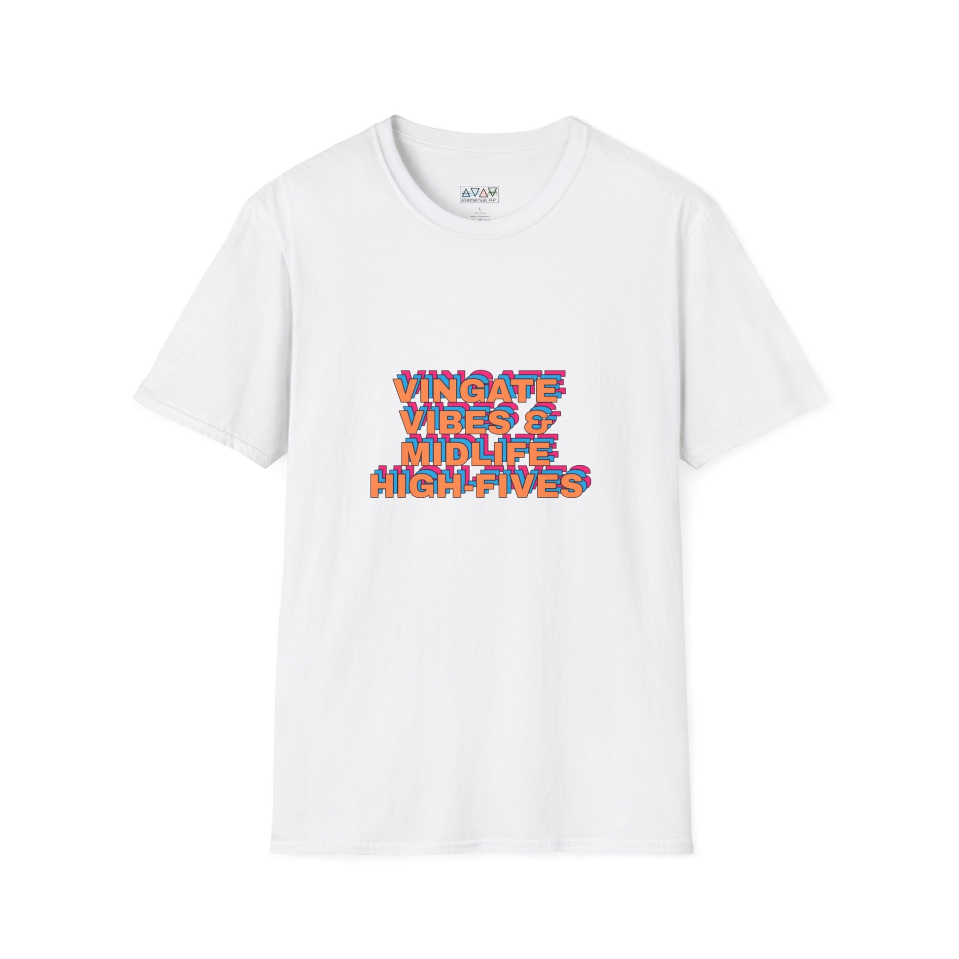 Vintage Vibes Unisex T-Shirt, Retro Tee, Midlife High-Fives Shirt, 70s Inspired Top, Nostalgic Graphic Tee