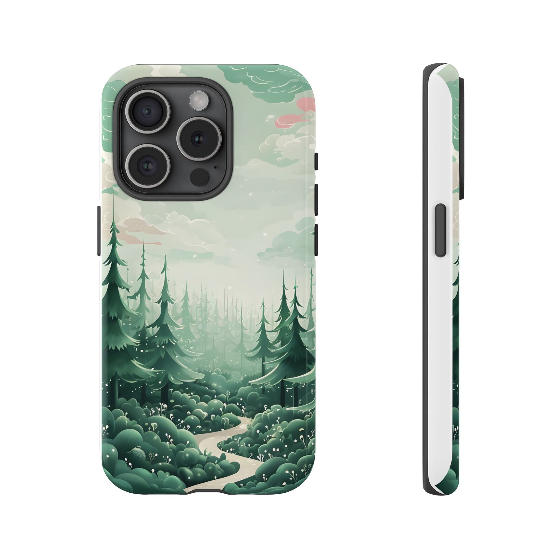 Phone Case, Tough Cover, Whimsical Enchanted Forest, Protective Phone Accessories, Forest Theme Phone Skin