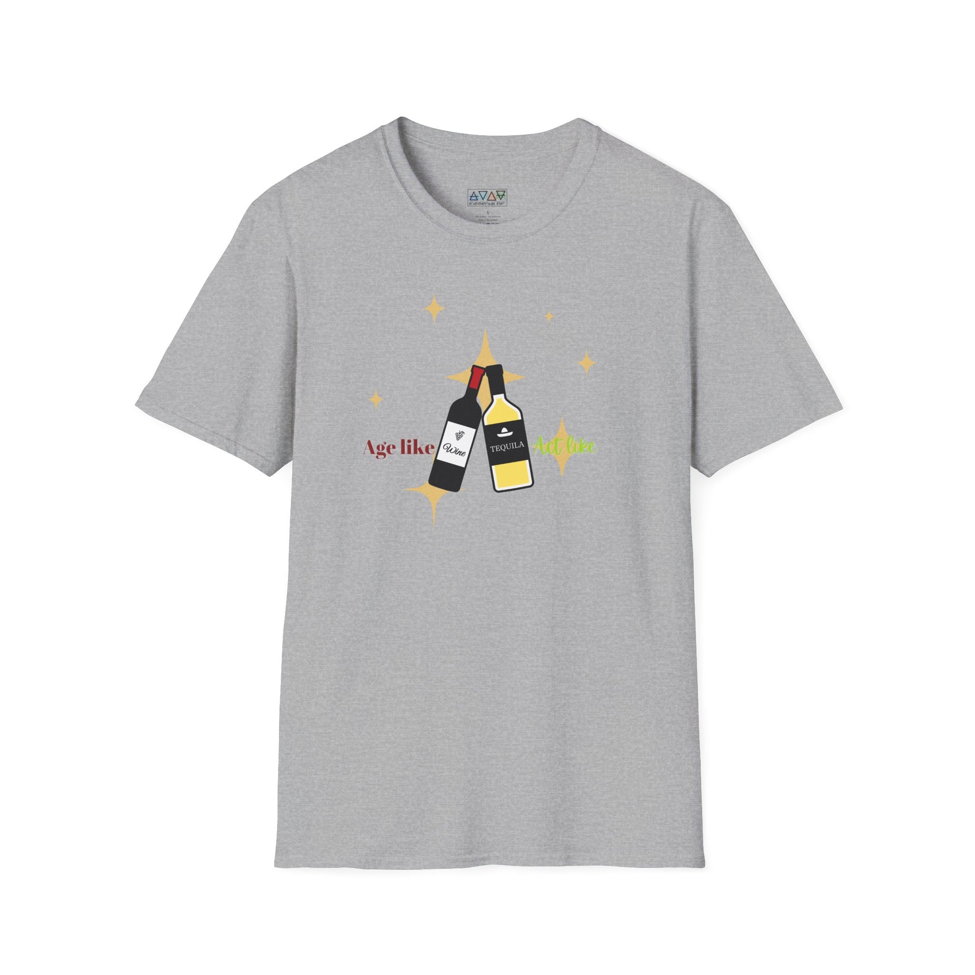 Funny Wine Lover T-Shirt - "Aging Like Fine Wine" Graphic Tee, Perfect Gift for Birthday, Holiday, Wine Tasting Events, Adult Humor