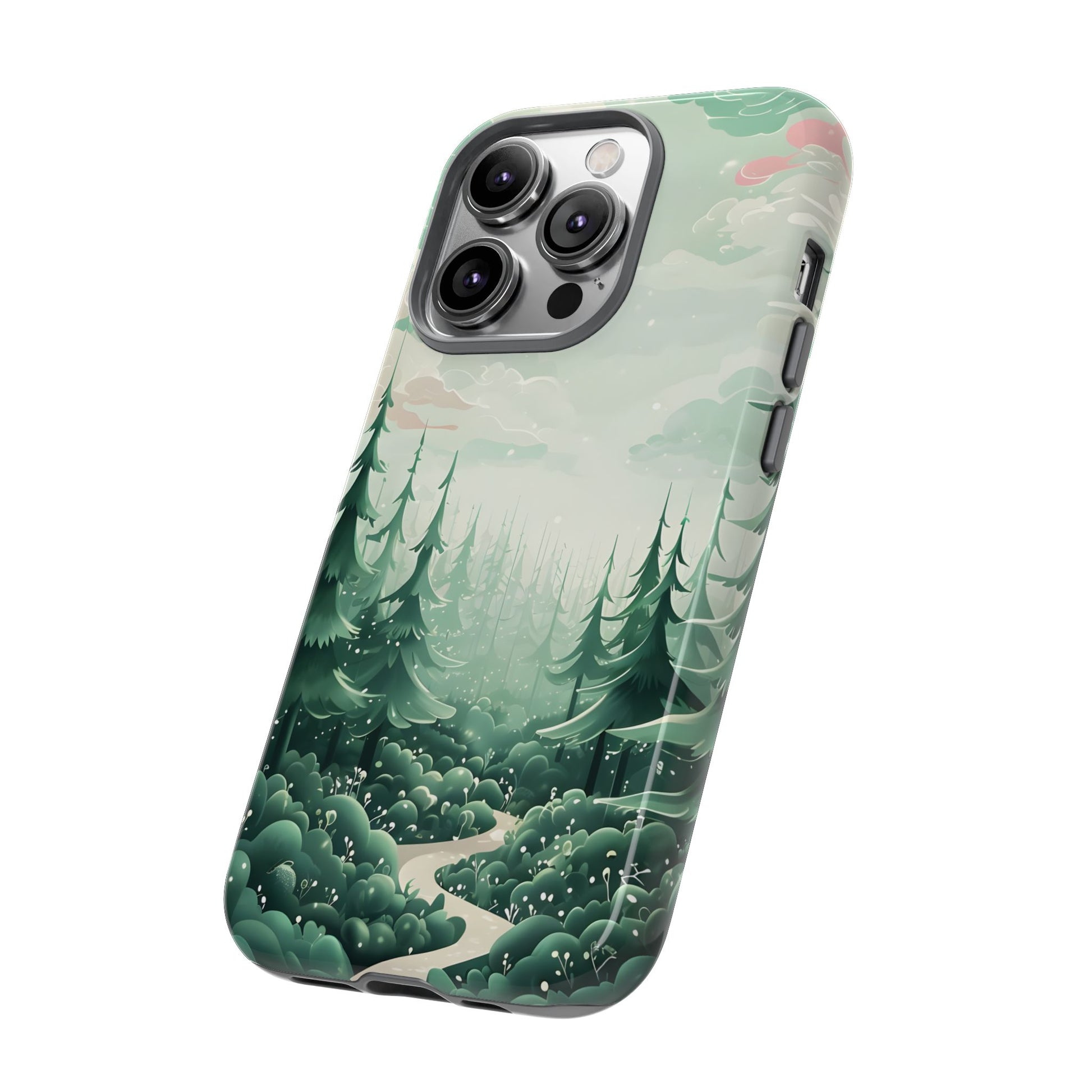 Phone Case, Tough Cover, Whimsical Enchanted Forest, Protective Phone Accessories, Forest Theme Phone Skin