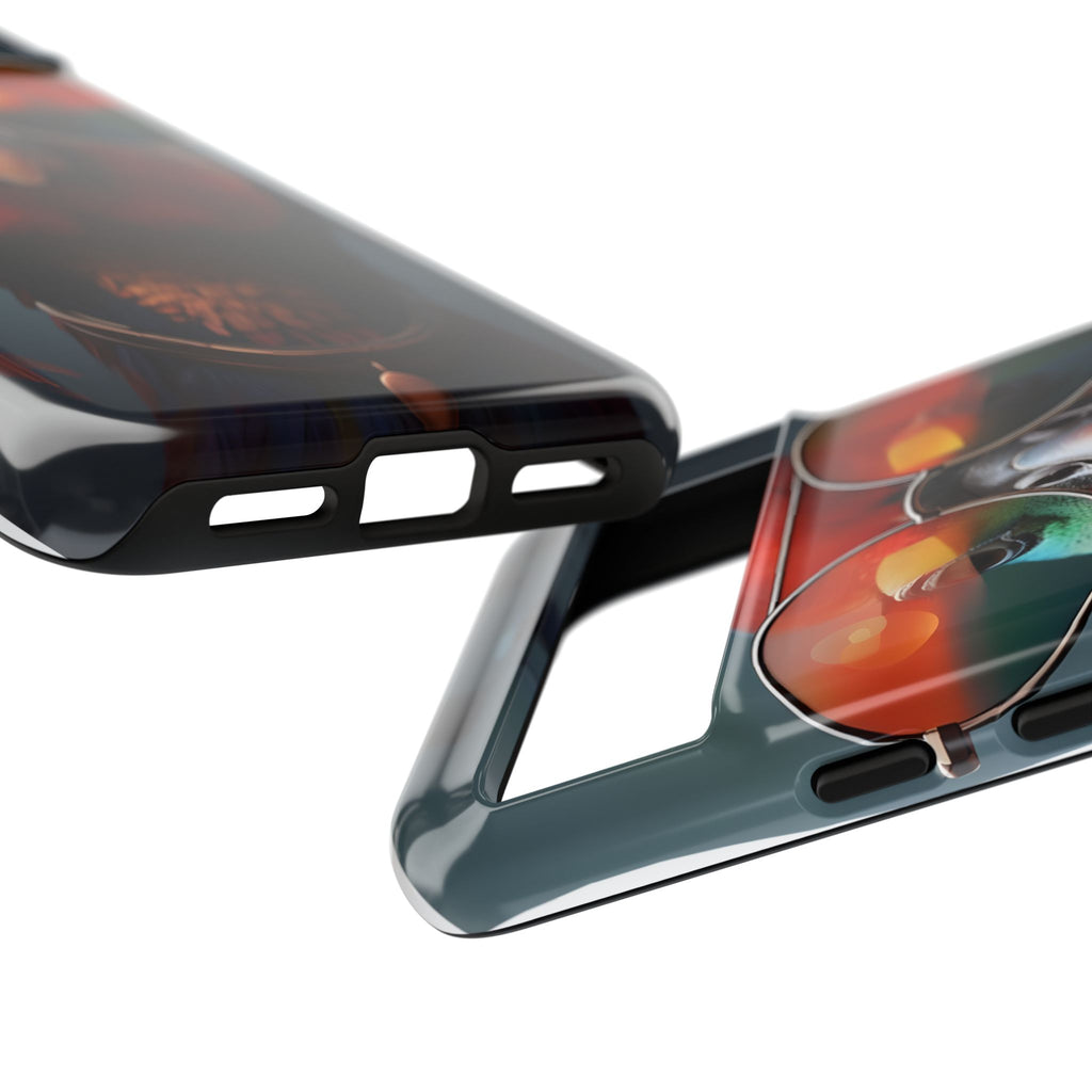 Phone Cases, Bright Exotic Bird in Cool Sunglasses, Protective Tough Cover, Tropical Animal Print, Unique Gift for Bird Lovers, Accessories