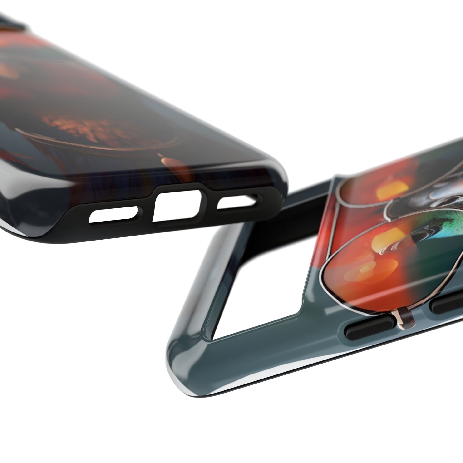 Phone Cases, Bright Exotic Bird in Cool Sunglasses, Protective Tough Cover, Tropical Animal Print, Unique Gift for Bird Lovers, Accessories