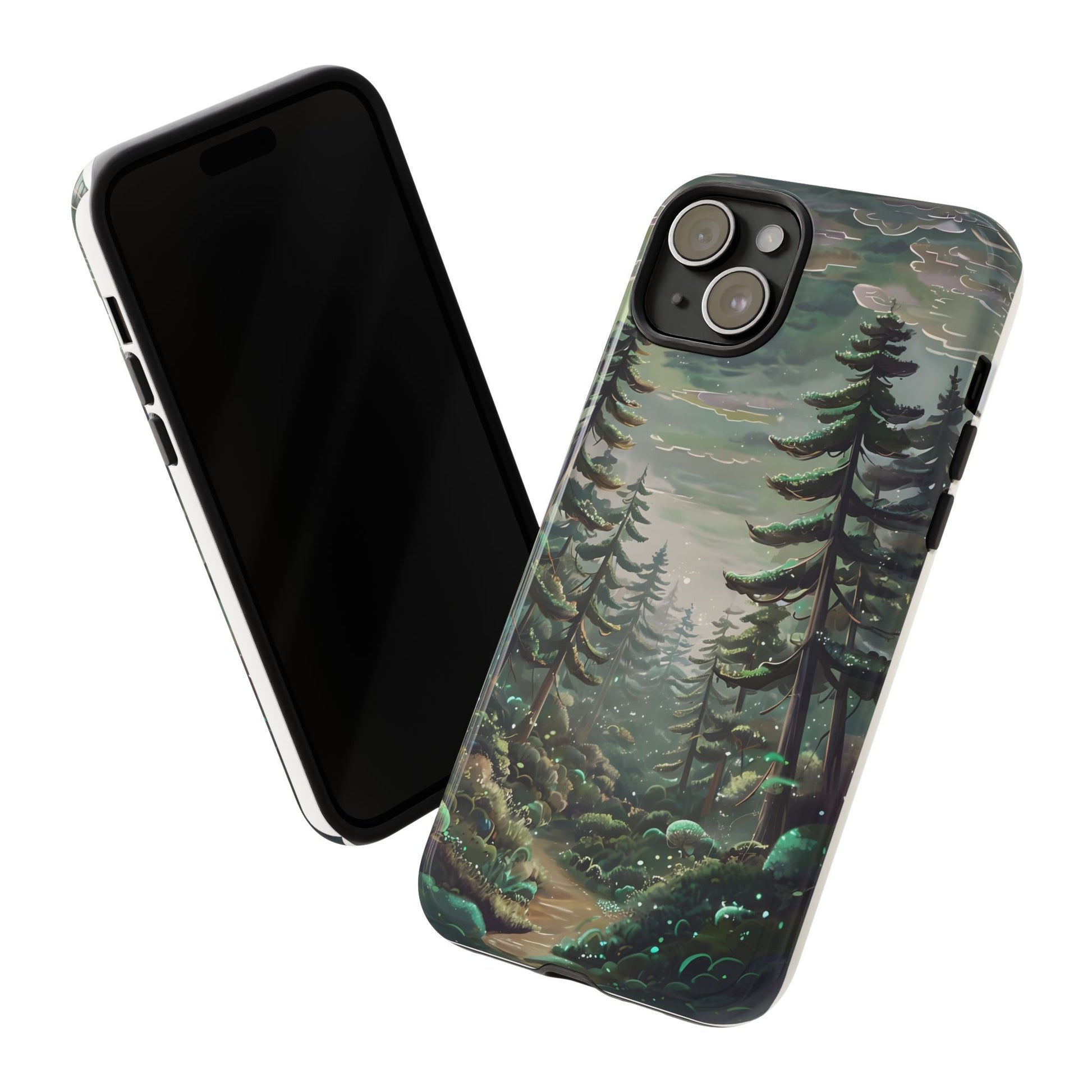 Phone Case, Whimsical Anime Forest Illustration Brimming With Enchantment, Tough Protective Cover, Unique Gift, Trendy