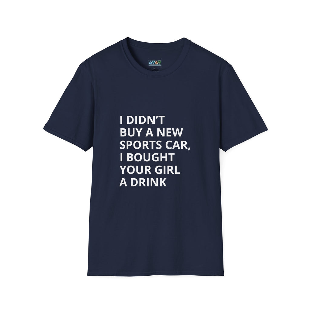 Funny Mid-Life Statement T-Shirt - With Quirky Drink Phrase for Humor Lovers, Perfect Gift for Friends, Casual Wear, Birthdays, Parties