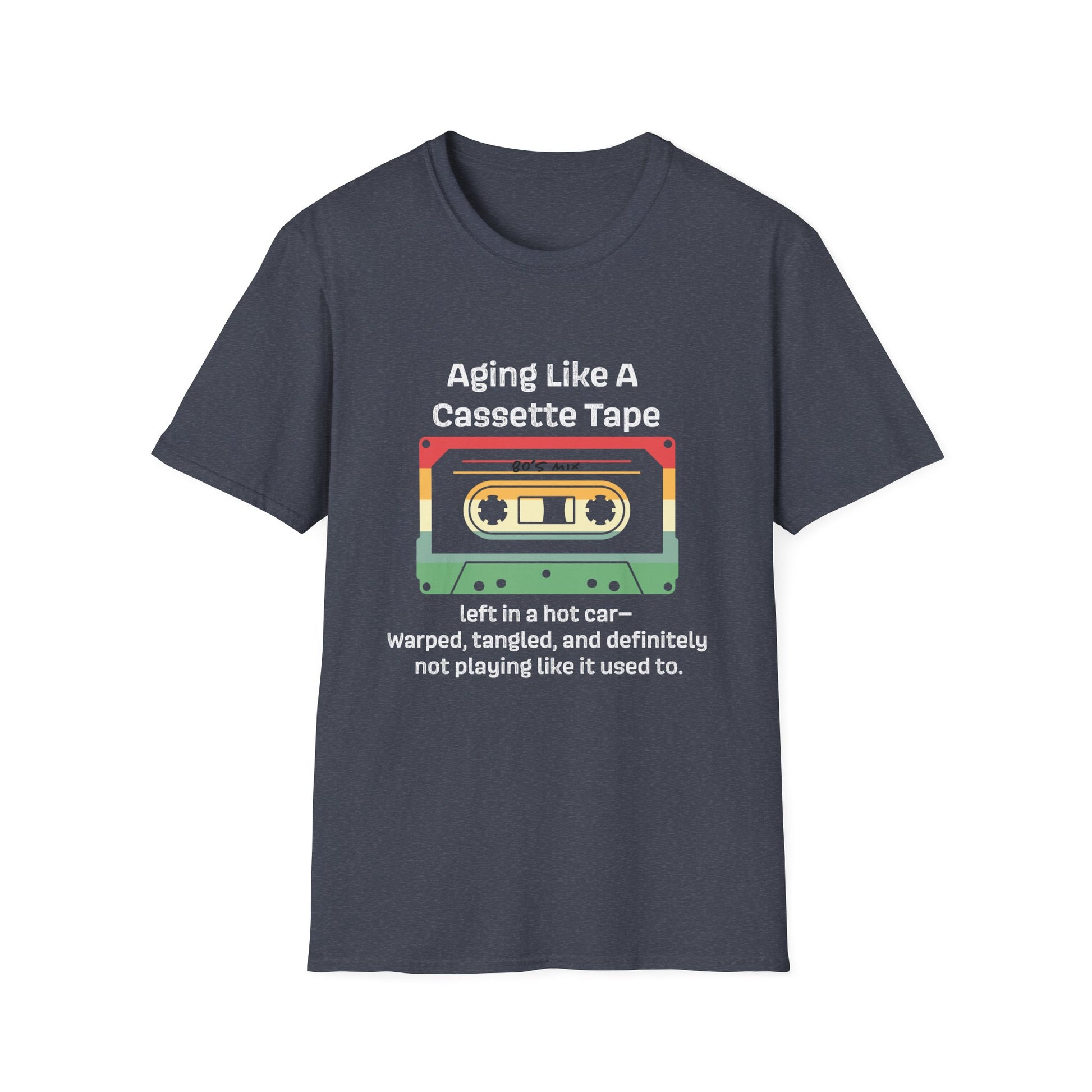 Nostalgic 90s T-Shirt, Aging Like A Cassette Tape Tee, Retro Music Lover Gift, Funny Unisex Shirt, Vintage Style Apparel, Great for