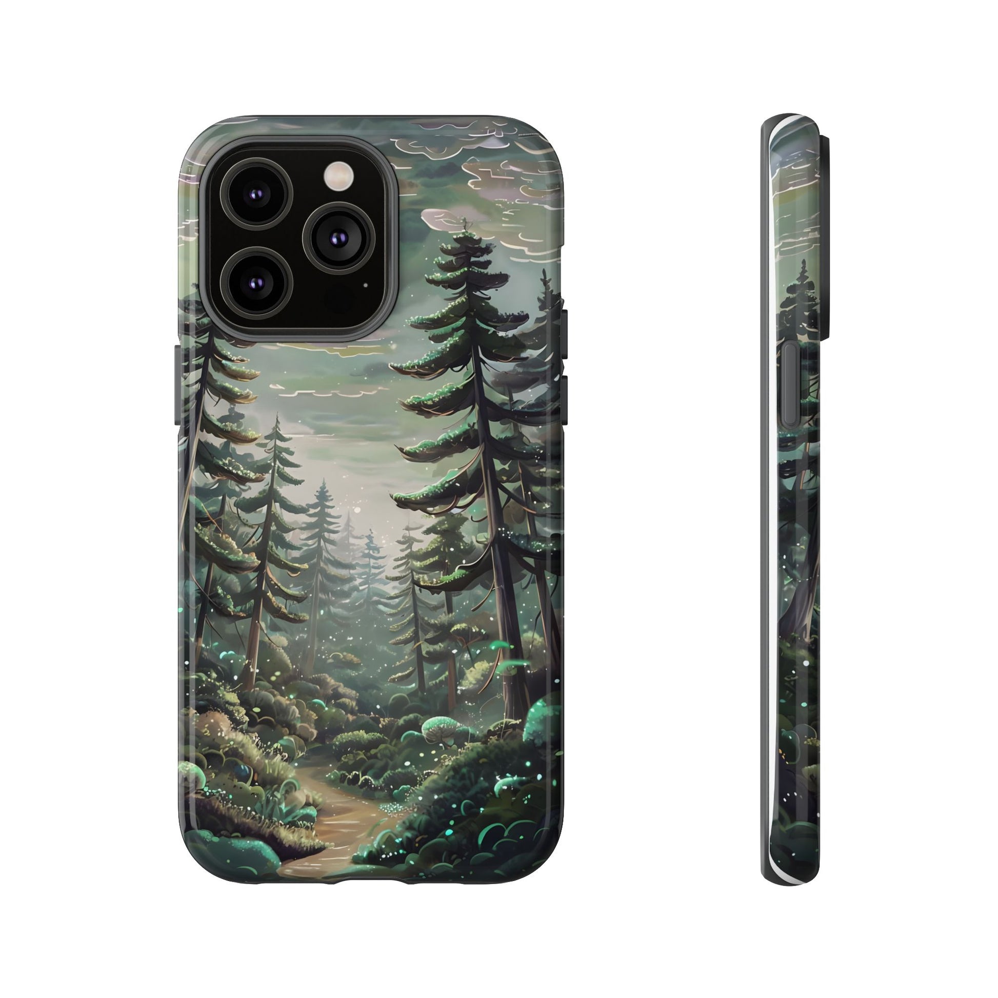 Phone Case, Whimsical Anime Forest Illustration Brimming With Enchantment, Tough Protective Cover, Unique Gift, Trendy