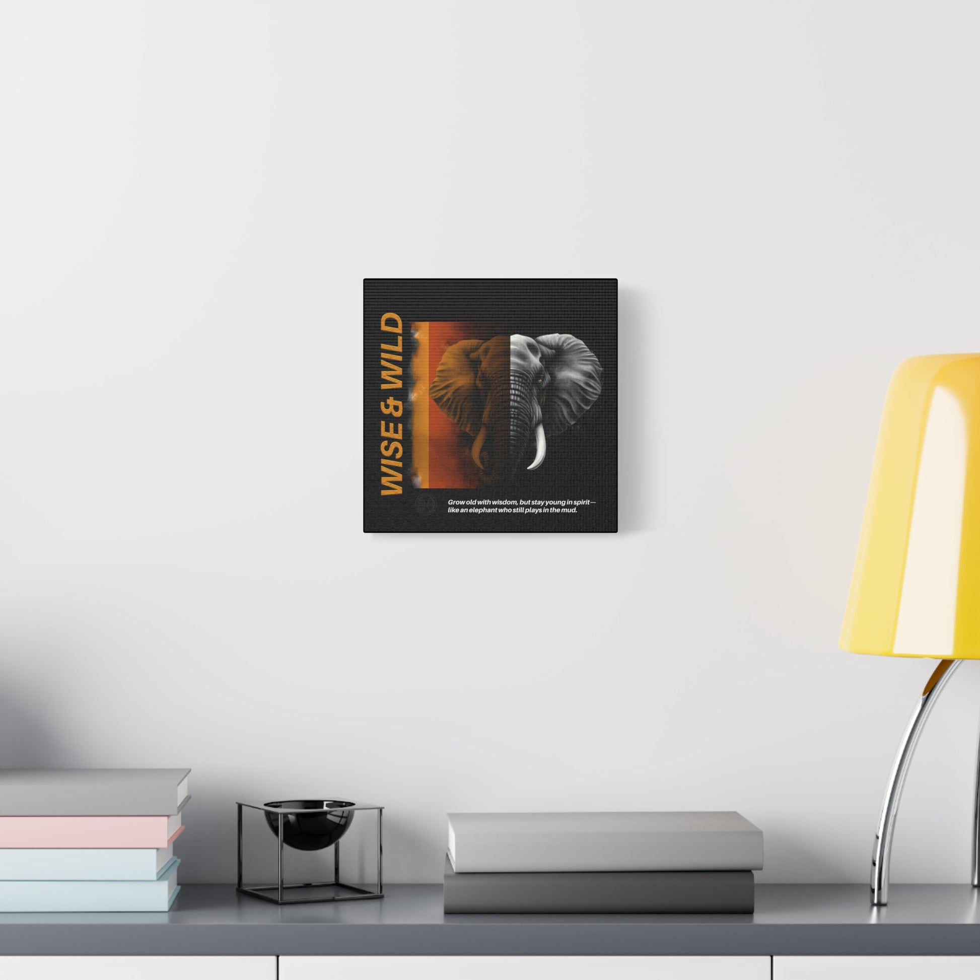 Canvas Art, Elephant Art Canvas | Wise & Wild Wall Decor | Animal Lover Gift