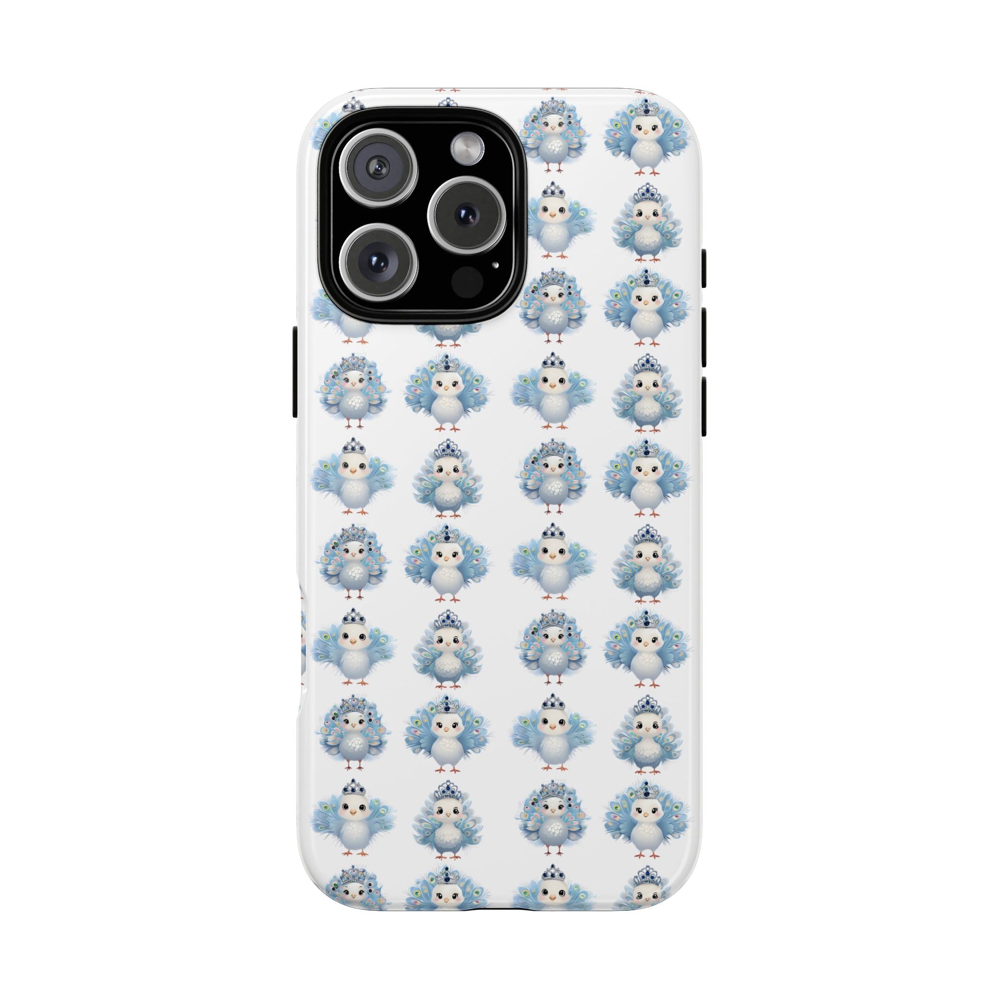 Tough Cases, Peacock Phone Covers, Animal Lover Gift, Cute Bird Accessories, Tiara Design, Protective Shell
