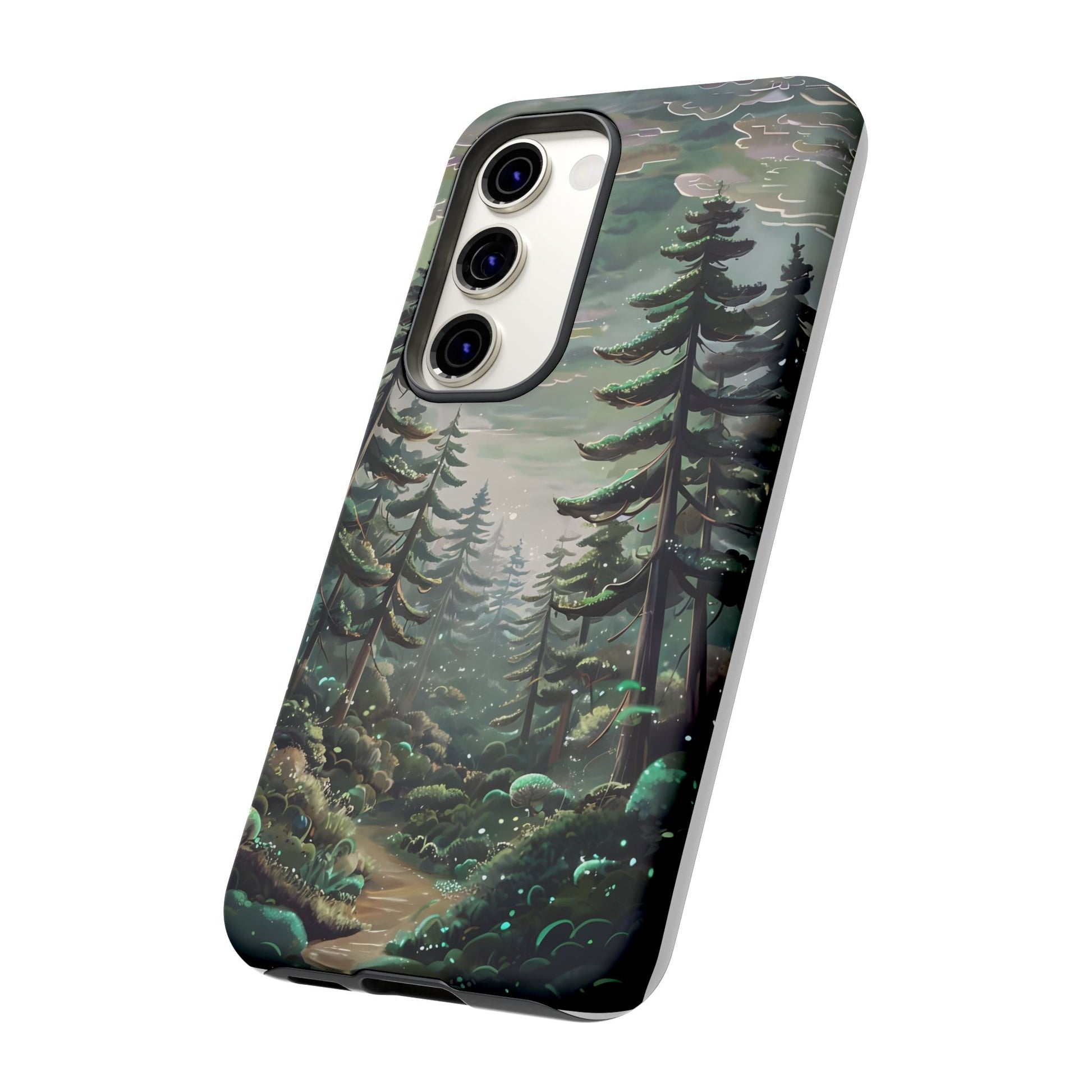 Phone Case, Whimsical Anime Forest Illustration Brimming With Enchantment, Tough Protective Cover, Unique Gift, Trendy